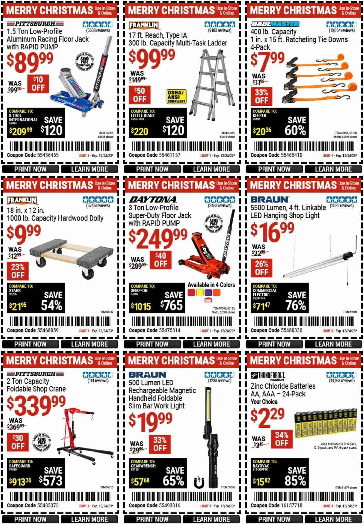 Harbor Freight Tools Weekly Ad from December 11