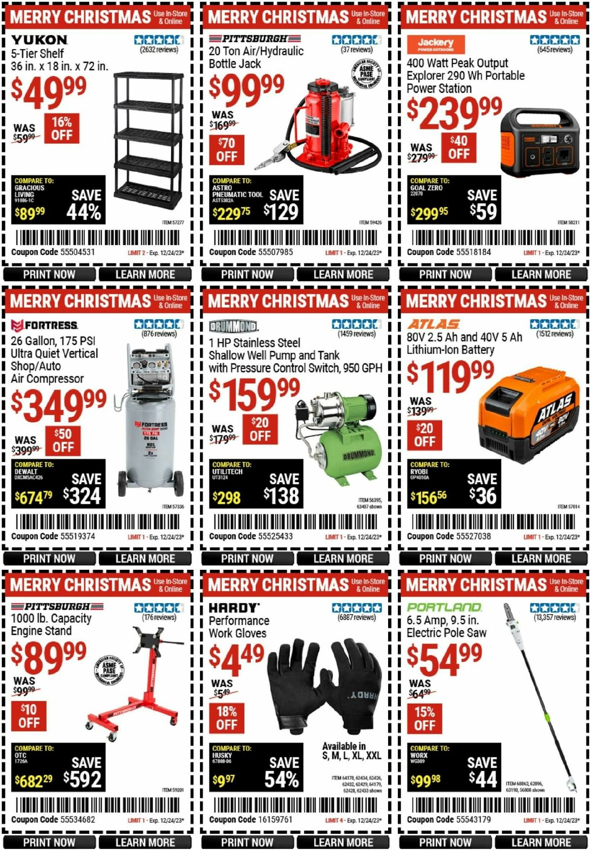 Harbor Freight Tools Weekly Ad from December 11