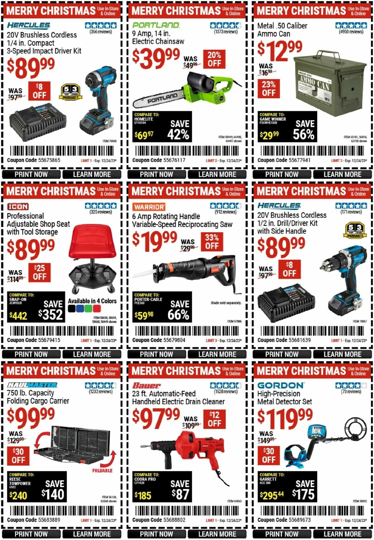 Harbor Freight Tools Weekly Ad from December 11