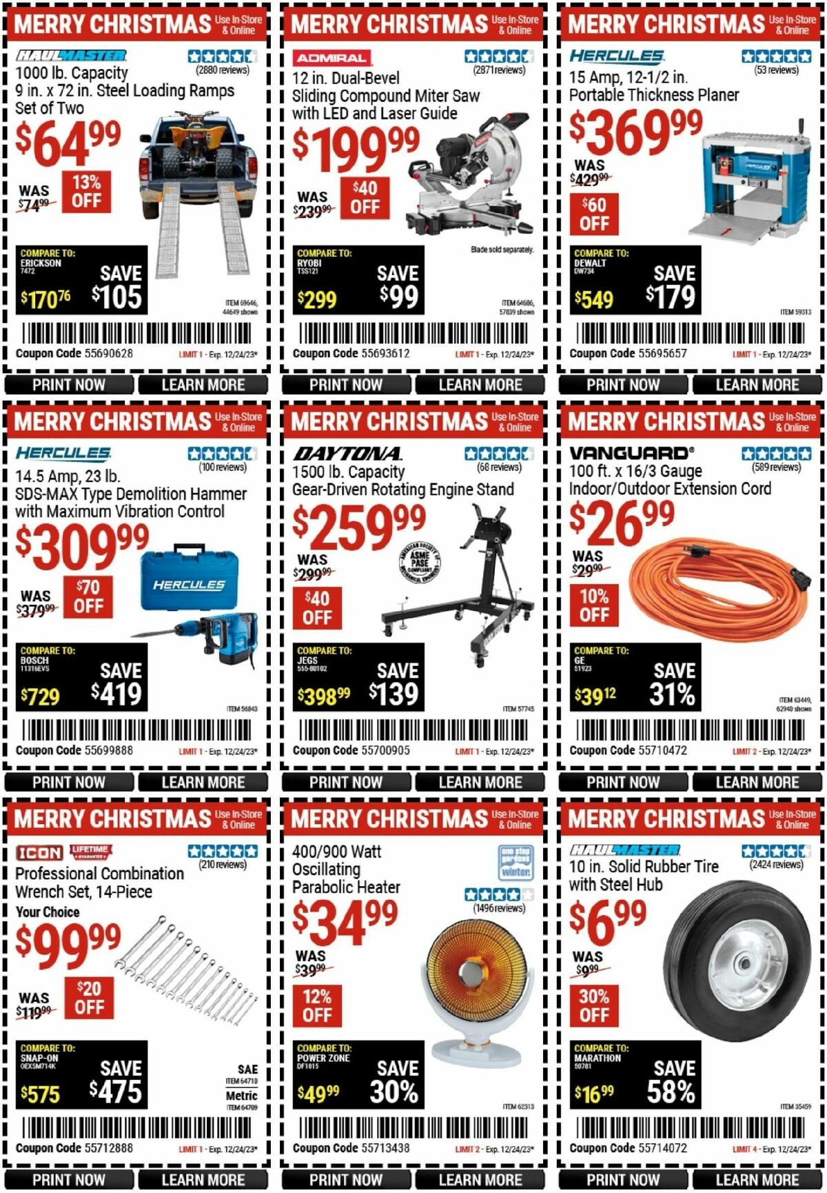 Harbor Freight Tools Weekly Ad from December 11