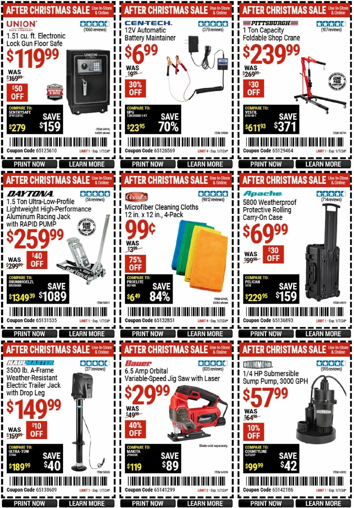 Harbor Freight Tools Weekly Ad from December 26