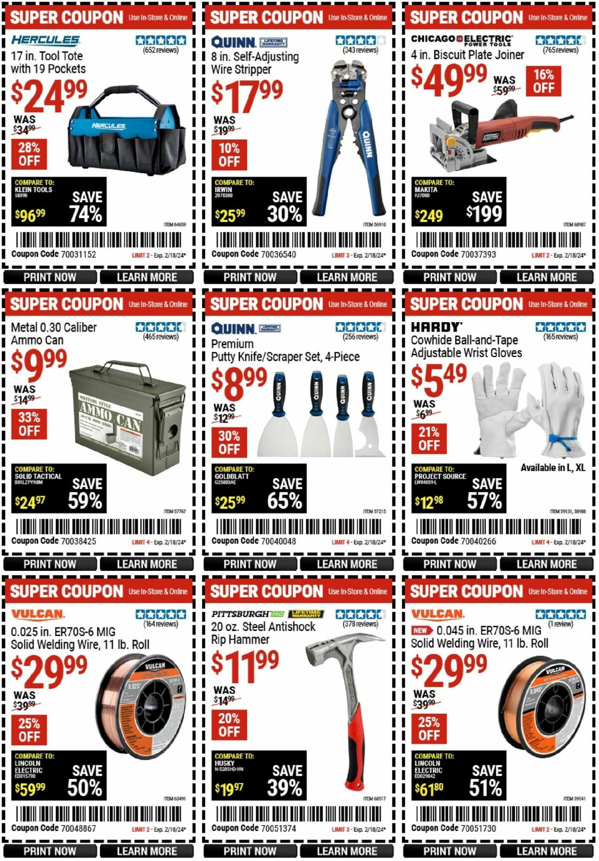 Harbor Freight Tools Weekly Ad from February 5