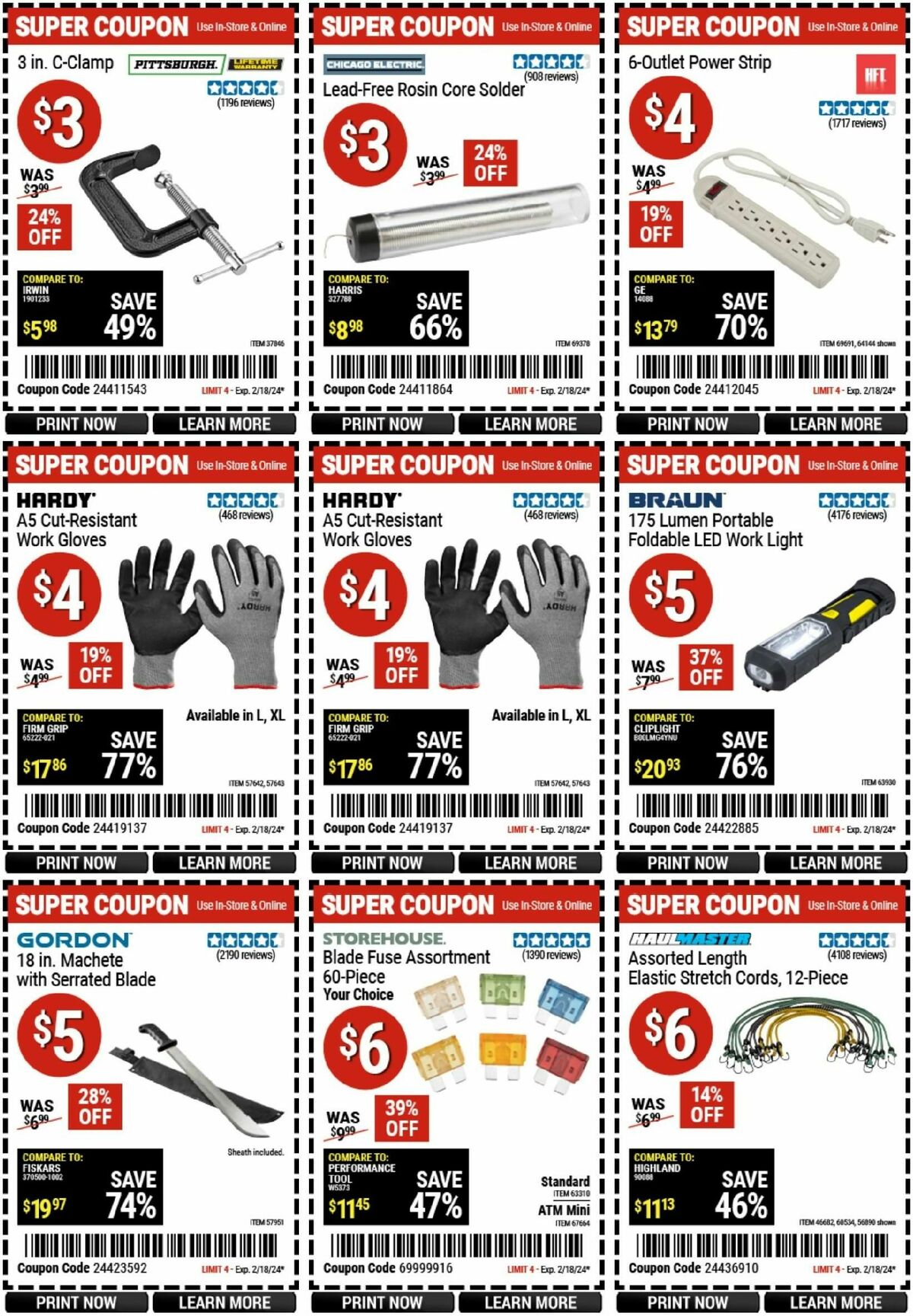 Harbor Freight Tools Weekly Ad from February 5