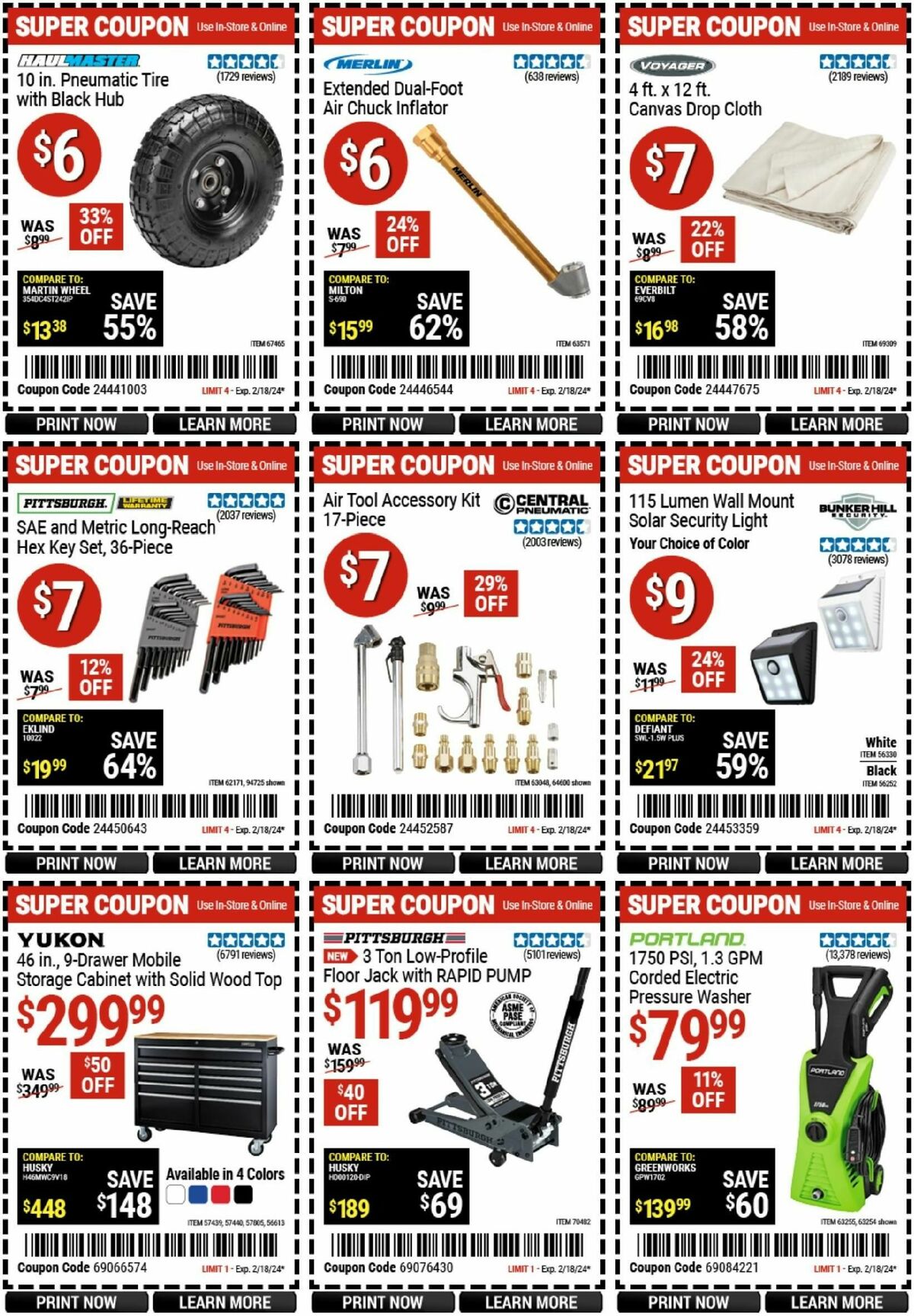 Harbor Freight Tools Weekly Ad from February 5