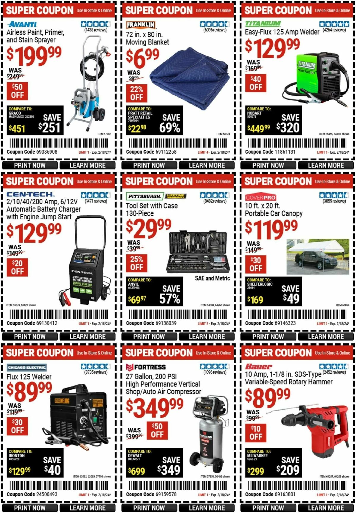 Harbor Freight Tools Weekly Ad from February 5