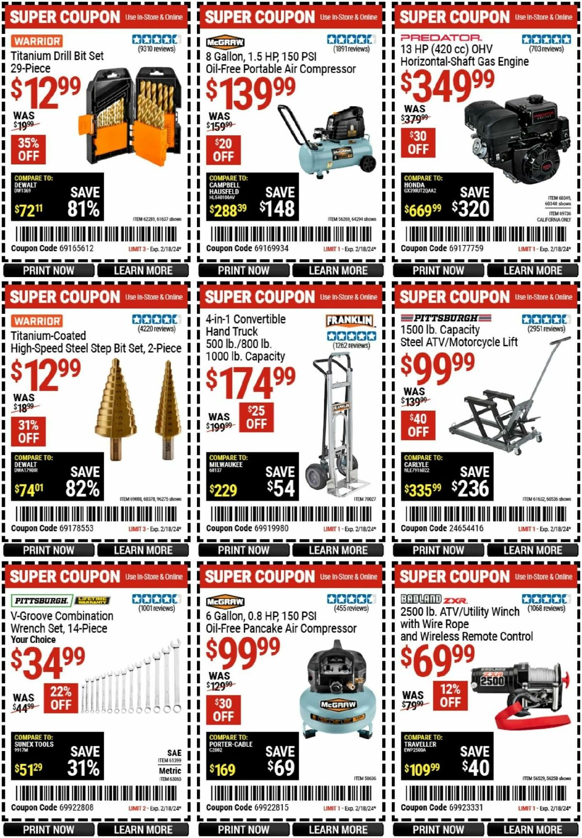 Harbor Freight Tools Weekly Ad from February 5