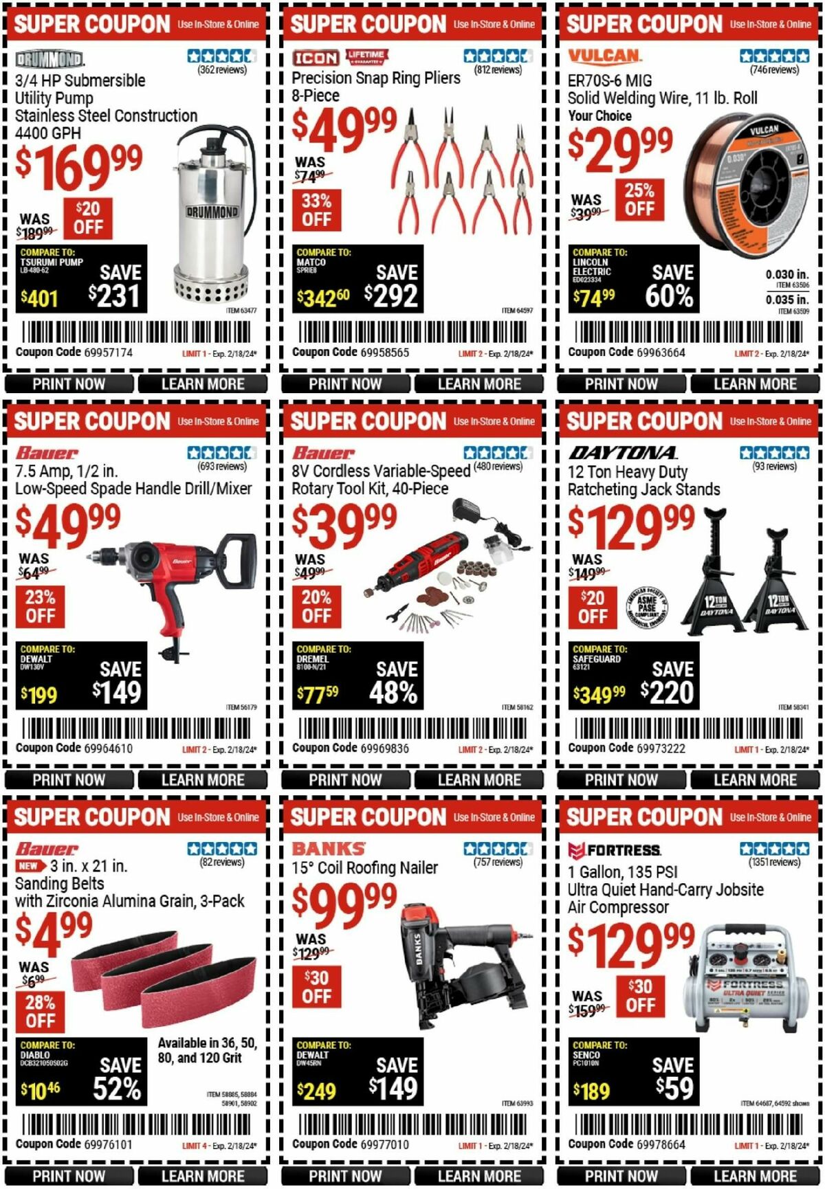 Harbor Freight Tools Weekly Ad from February 5