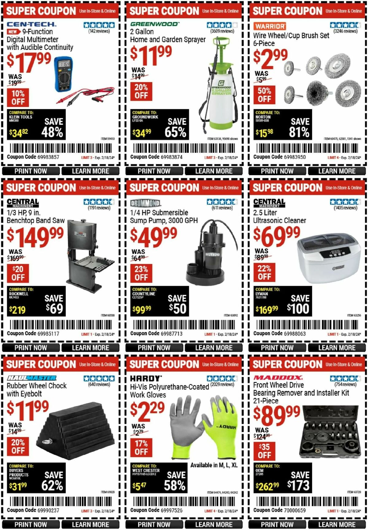 Harbor Freight Tools Weekly Ad from February 5