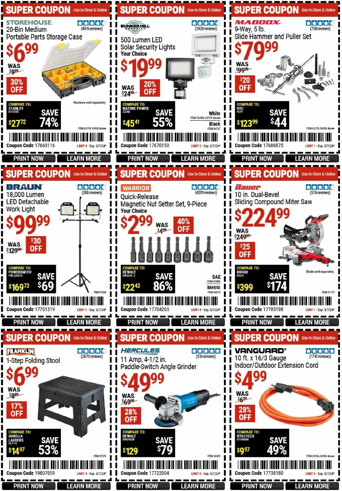 Harbor Freight Tools Weekly Ad from February 19