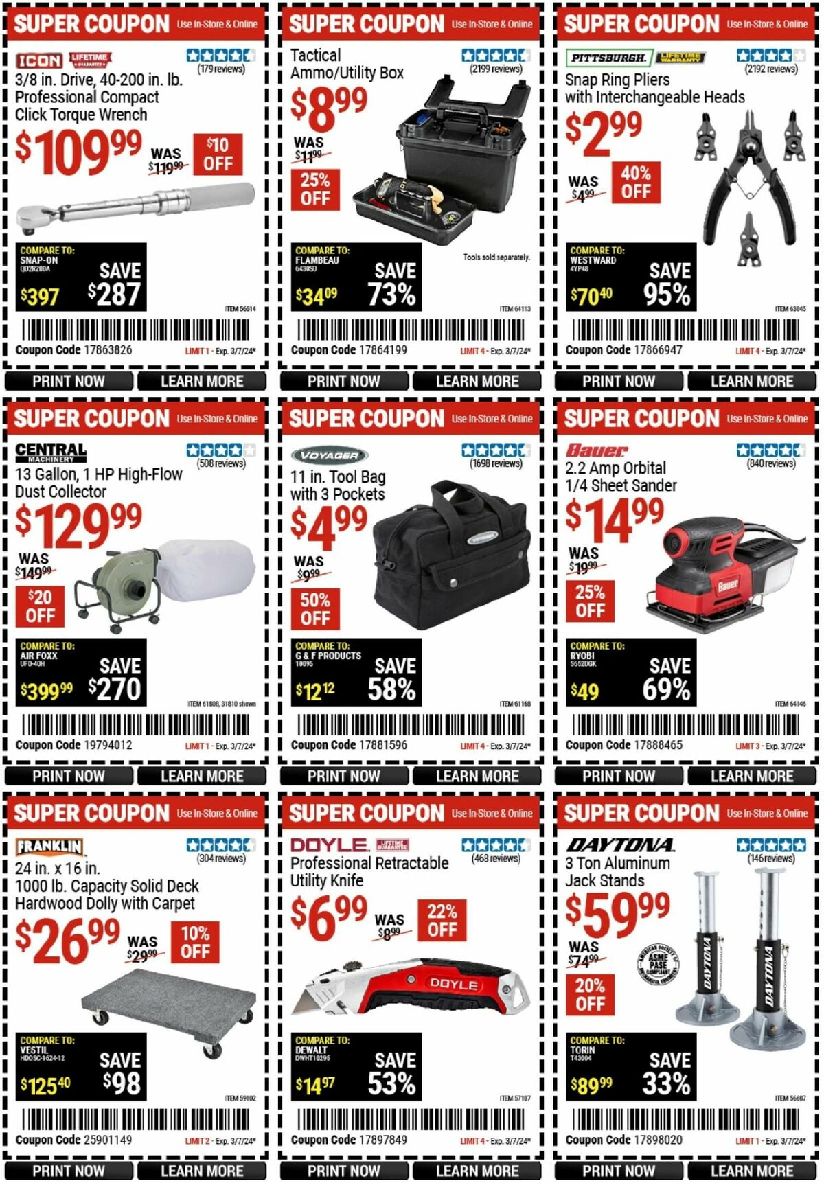 Harbor Freight Tools Weekly Ad from February 19