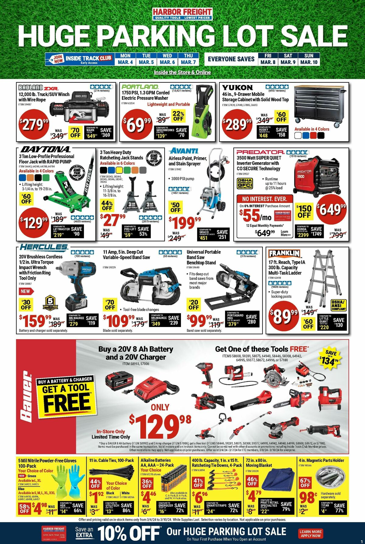 Harbor Freight Tools Weekly Ad from March 4