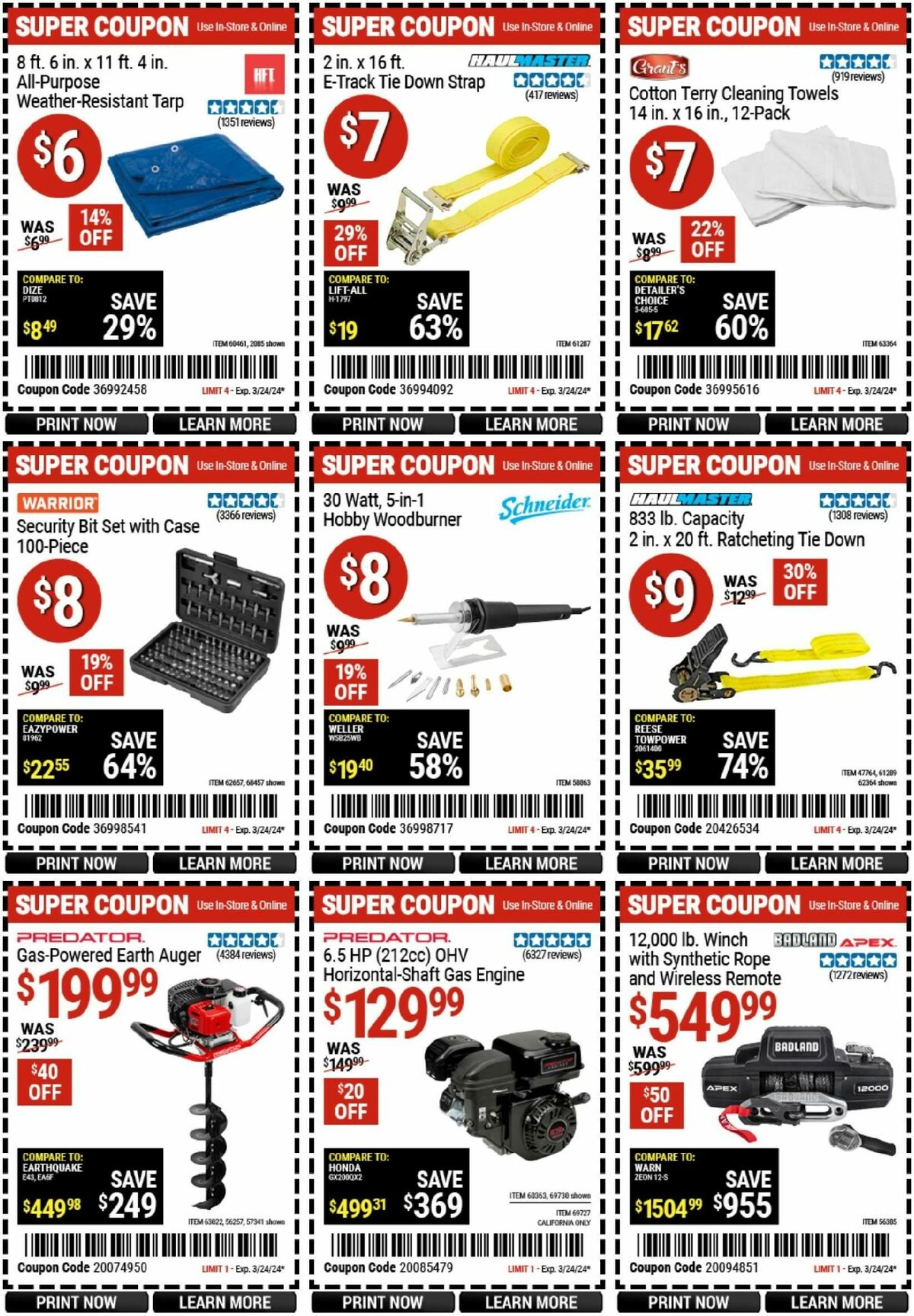 Harbor Freight Tools Weekly Ad from March 11