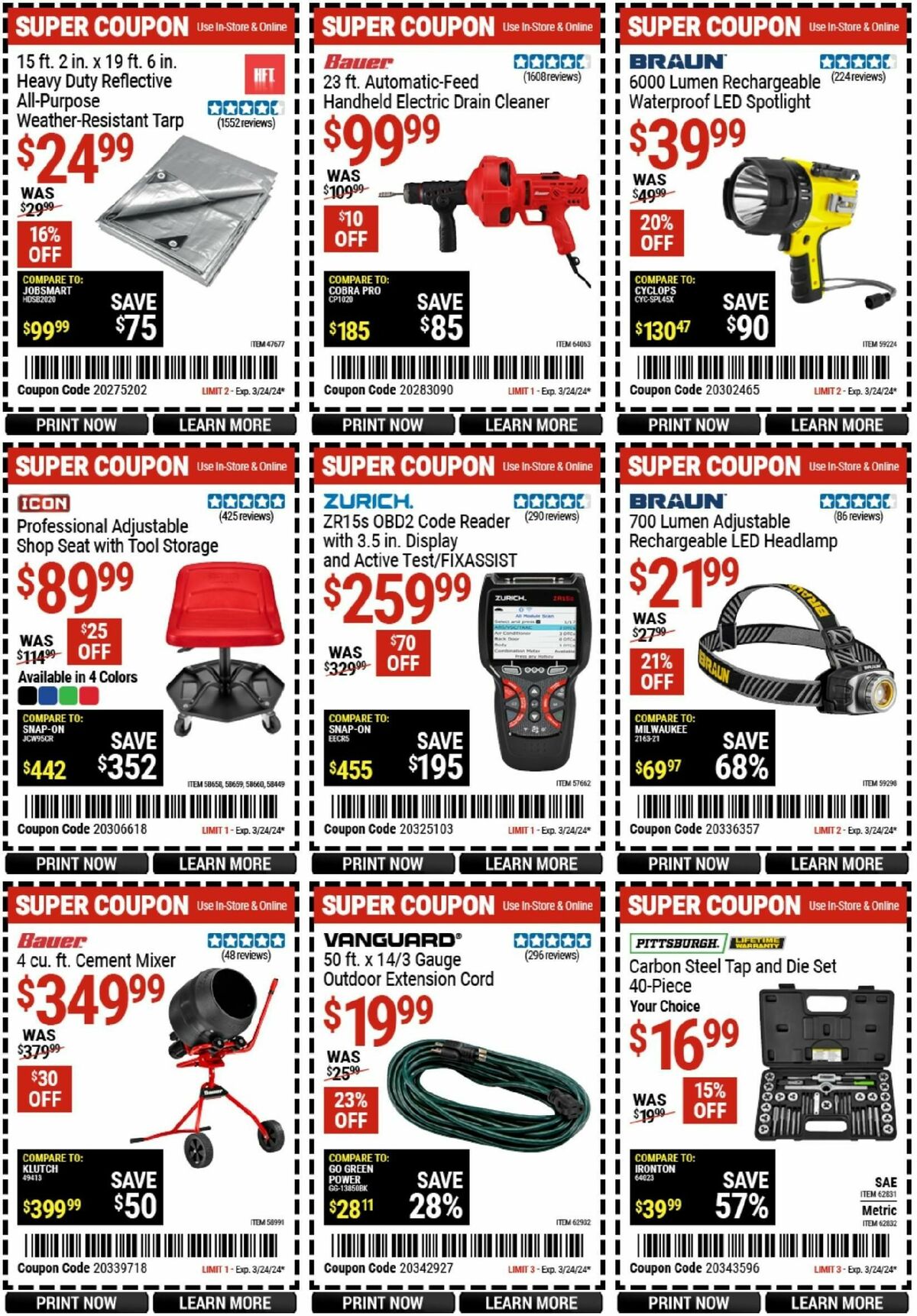 Harbor Freight Tools Weekly Ad from March 11