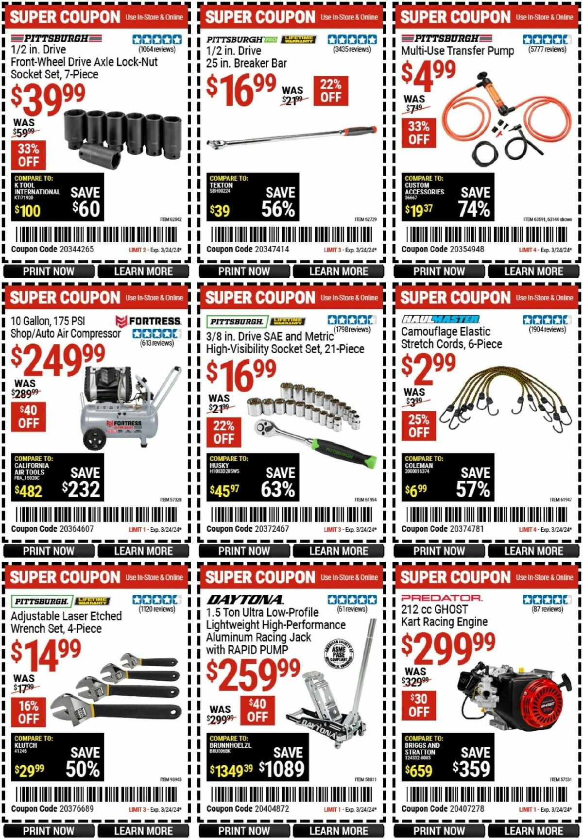 Harbor Freight Tools Weekly Ad from March 11