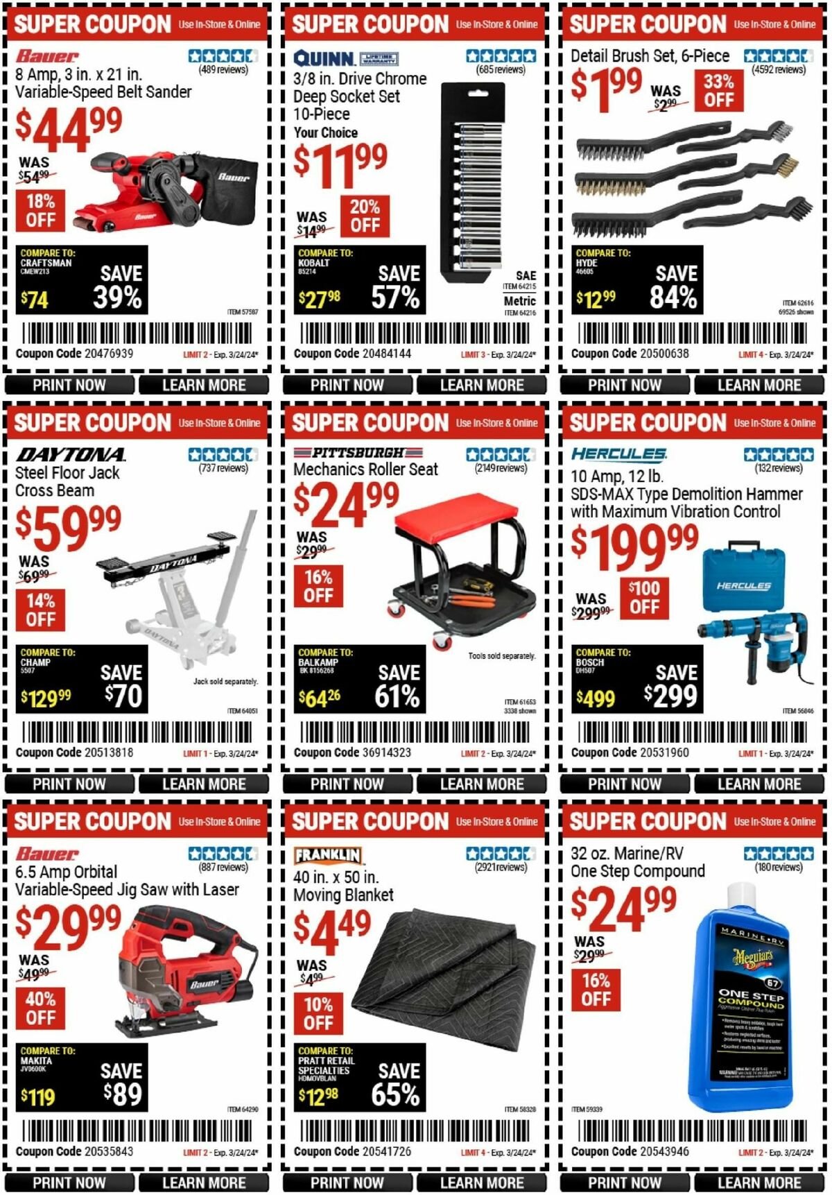 Harbor Freight Tools Weekly Ad from March 11