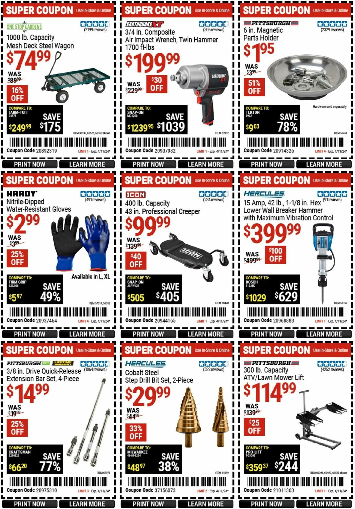 Harbor Freight Tools Weekly Ad from March 25