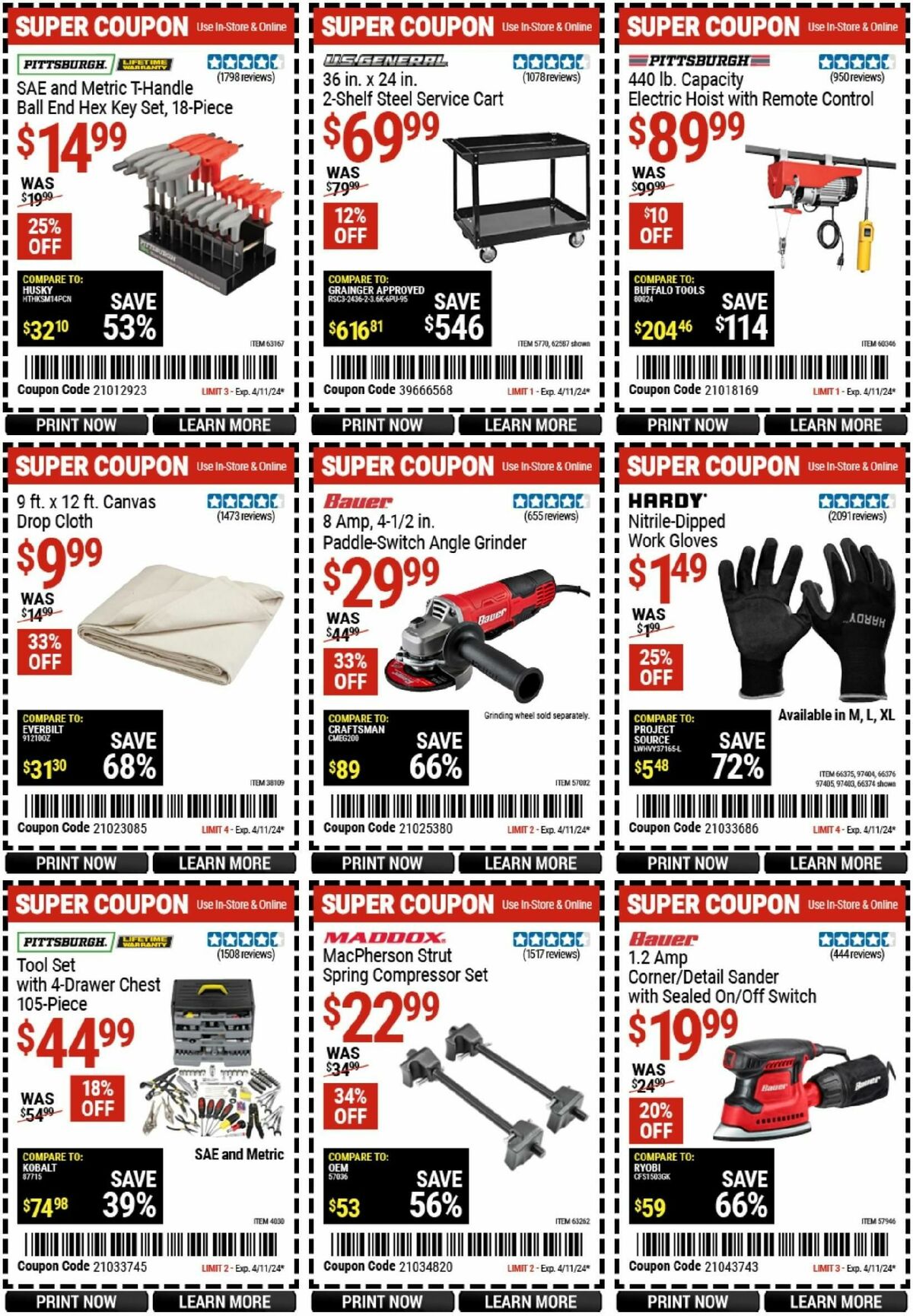 Harbor Freight Tools Weekly Ad from March 25