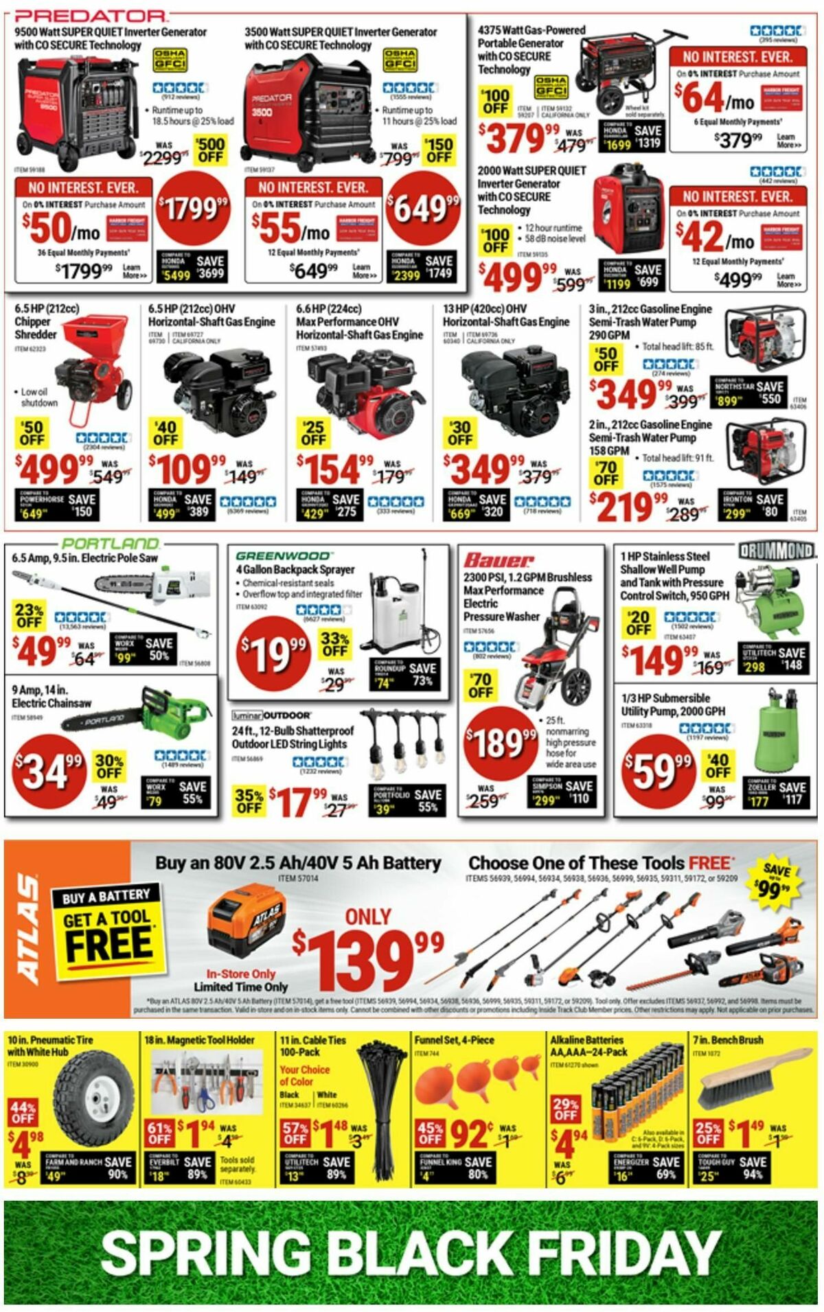 Harbor Freight Tools Weekly Ad from April 8