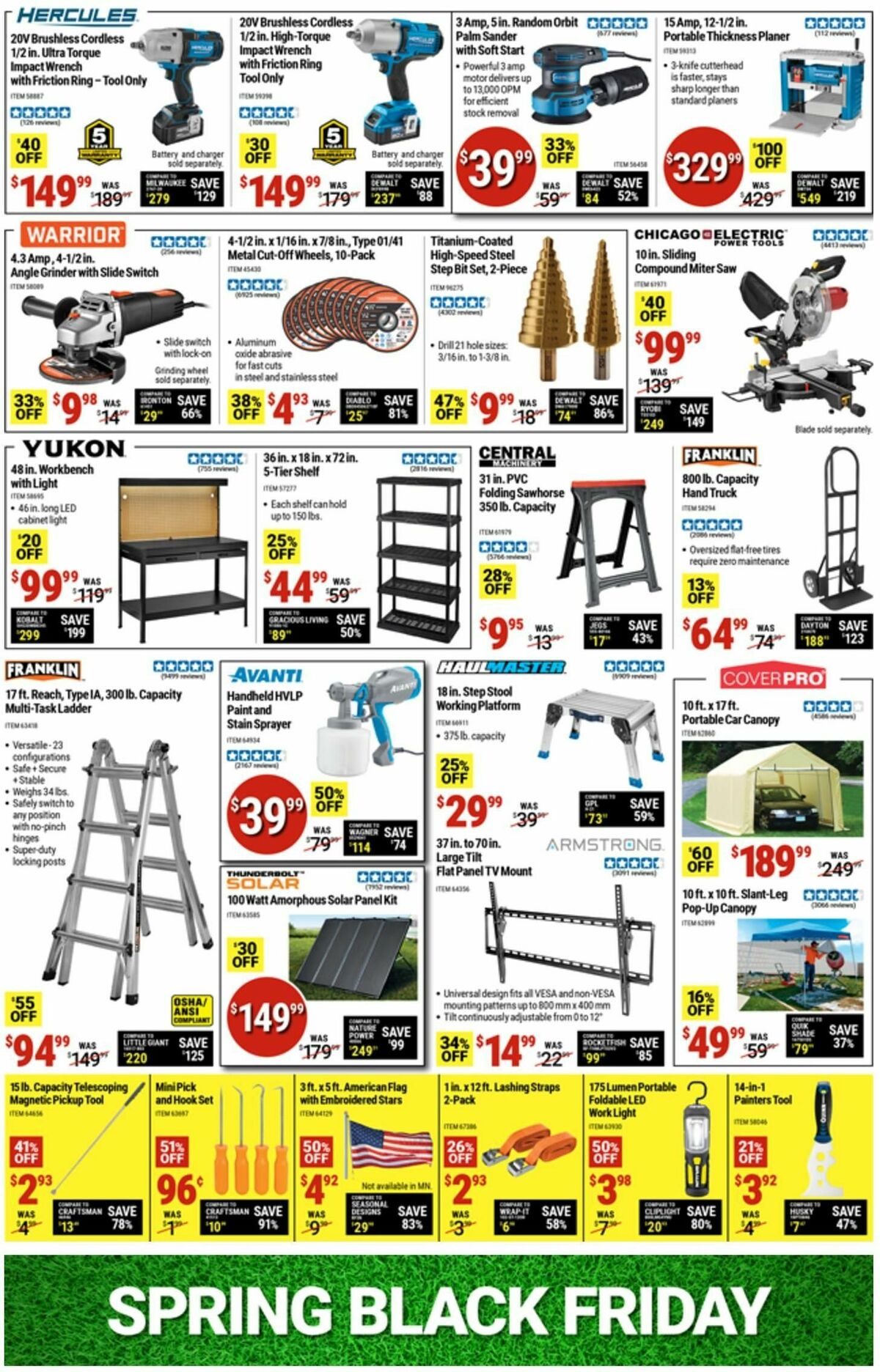 Harbor Freight Tools Weekly Ad from April 8