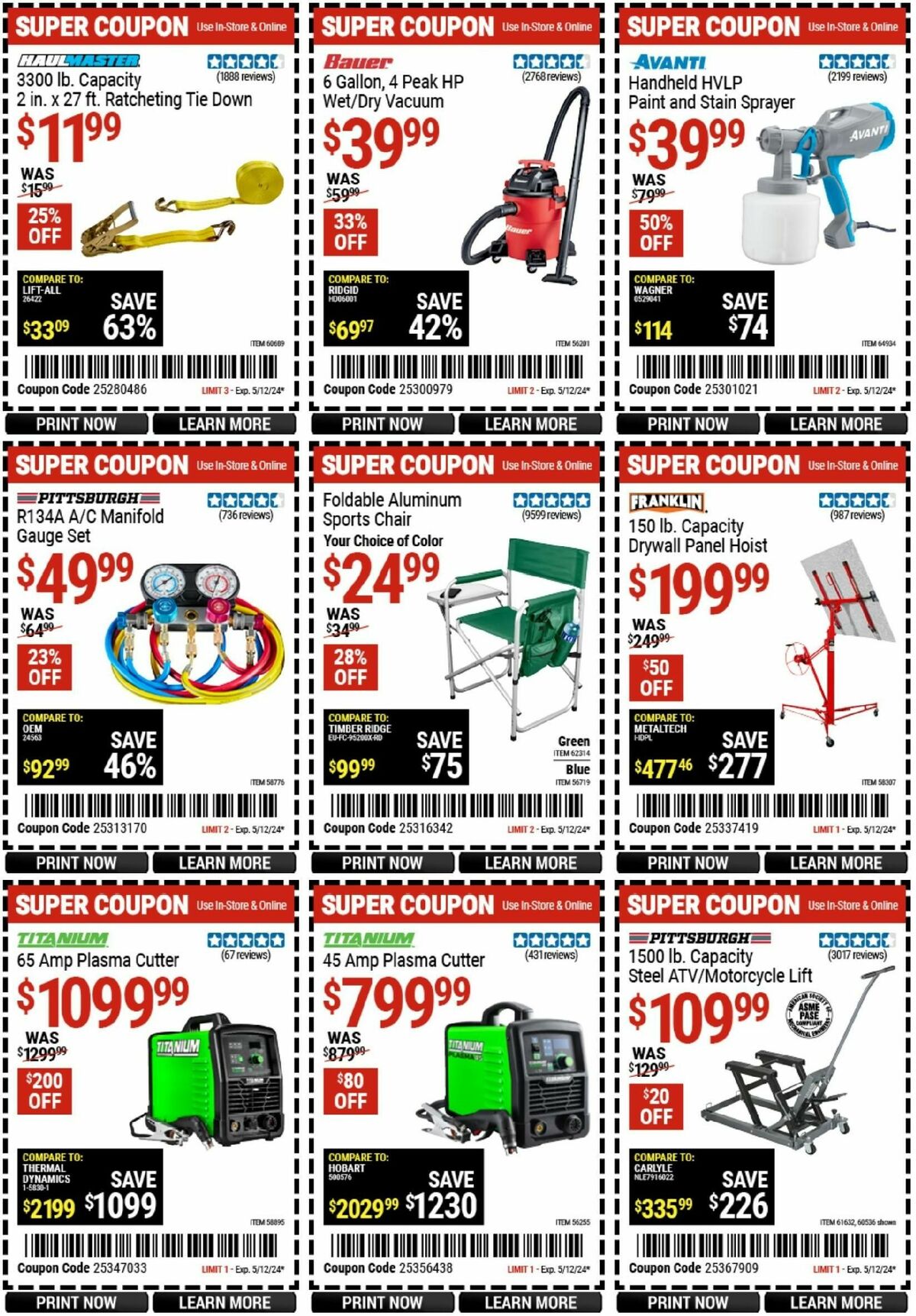 Harbor Freight Tools Weekly Ad from April 29