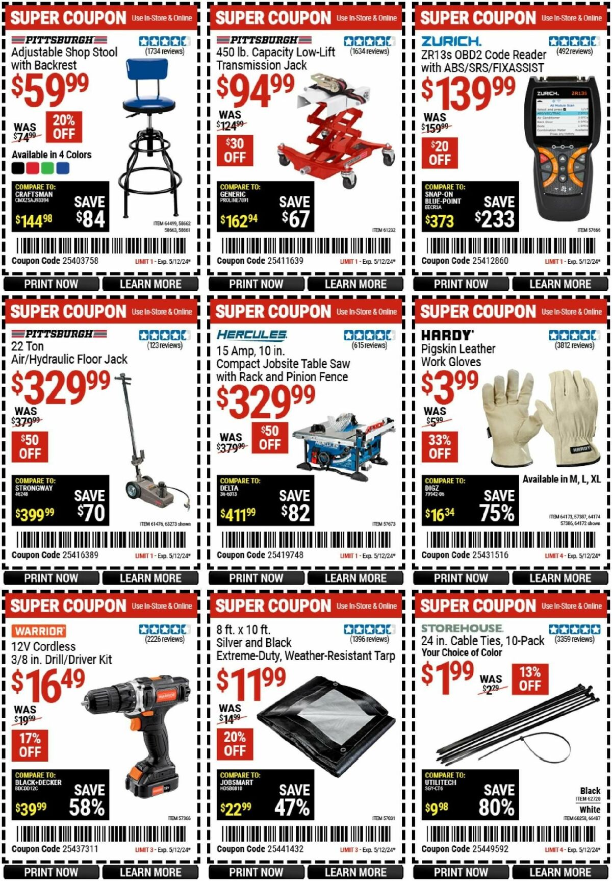 Harbor Freight Tools Weekly Ad from April 29