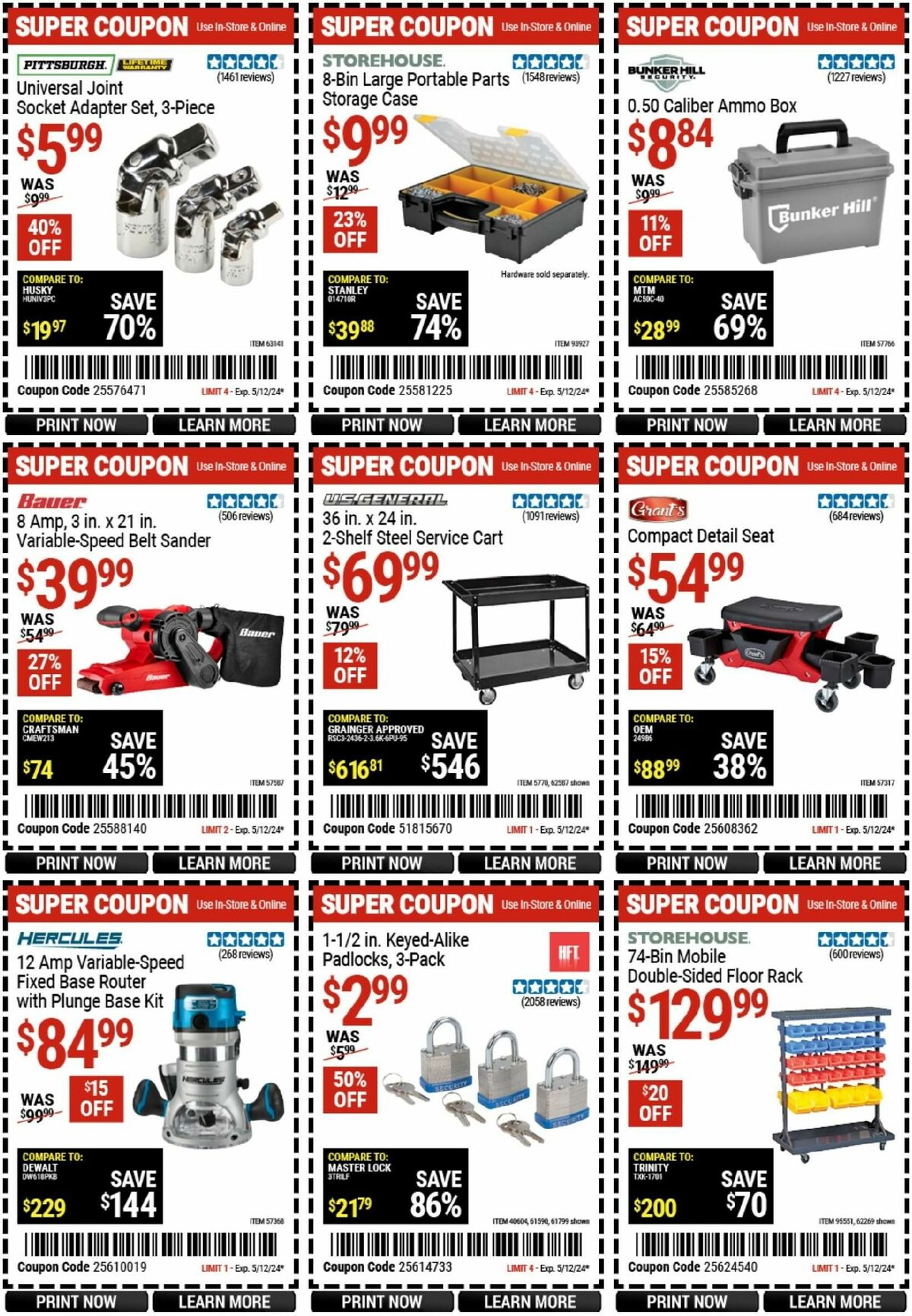 Harbor Freight Tools Weekly Ad from April 29