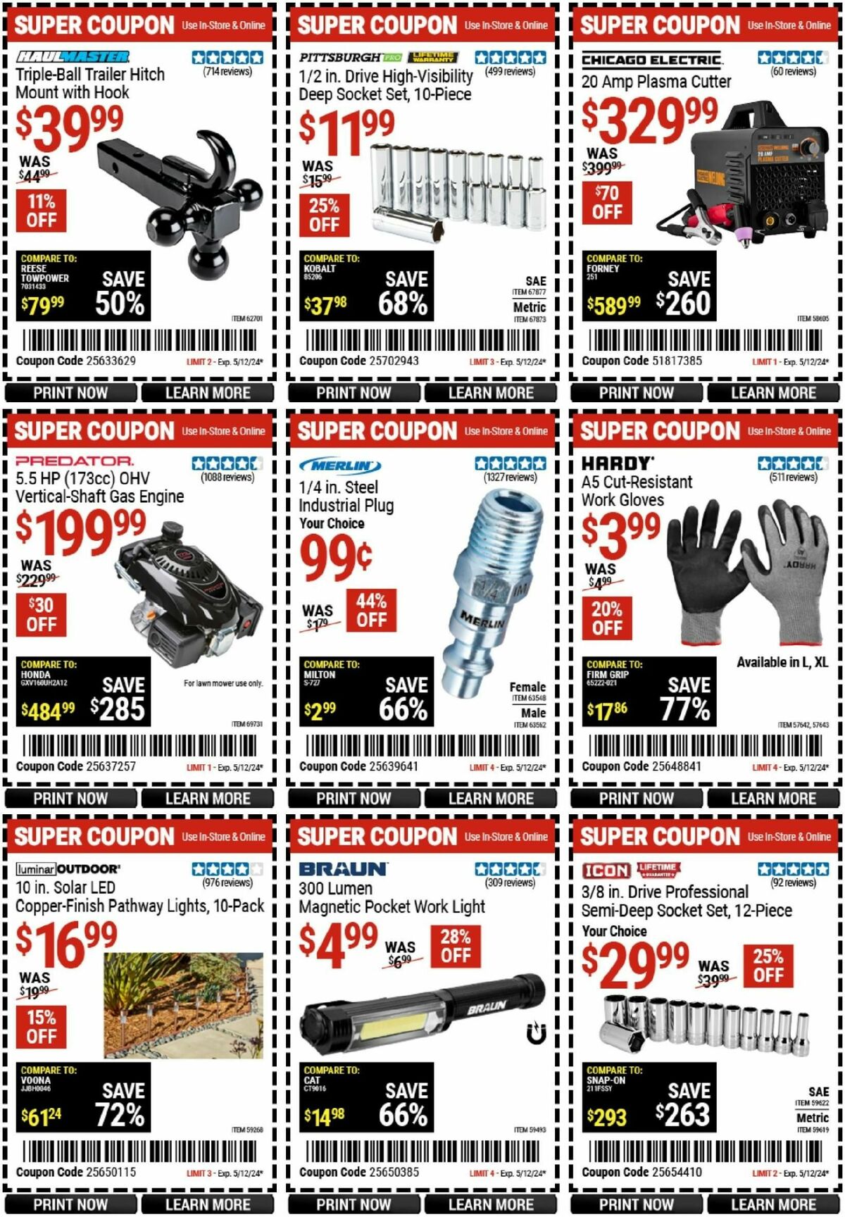 Harbor Freight Tools Weekly Ad from April 29