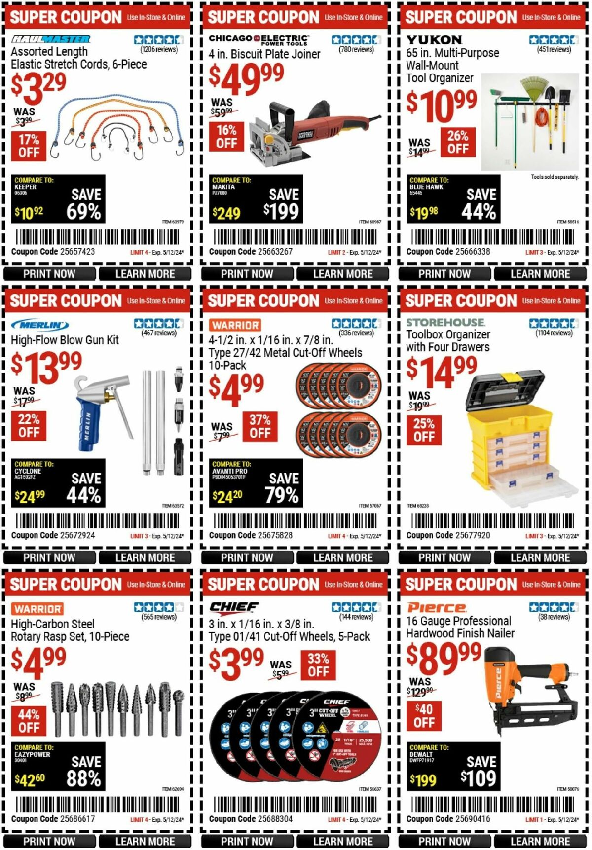 Harbor Freight Tools Weekly Ad from April 29