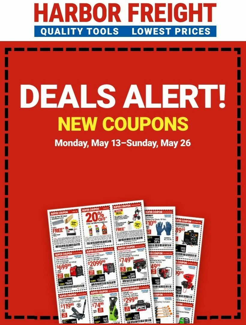 Harbor Freight Tools Weekly Ad from May 13