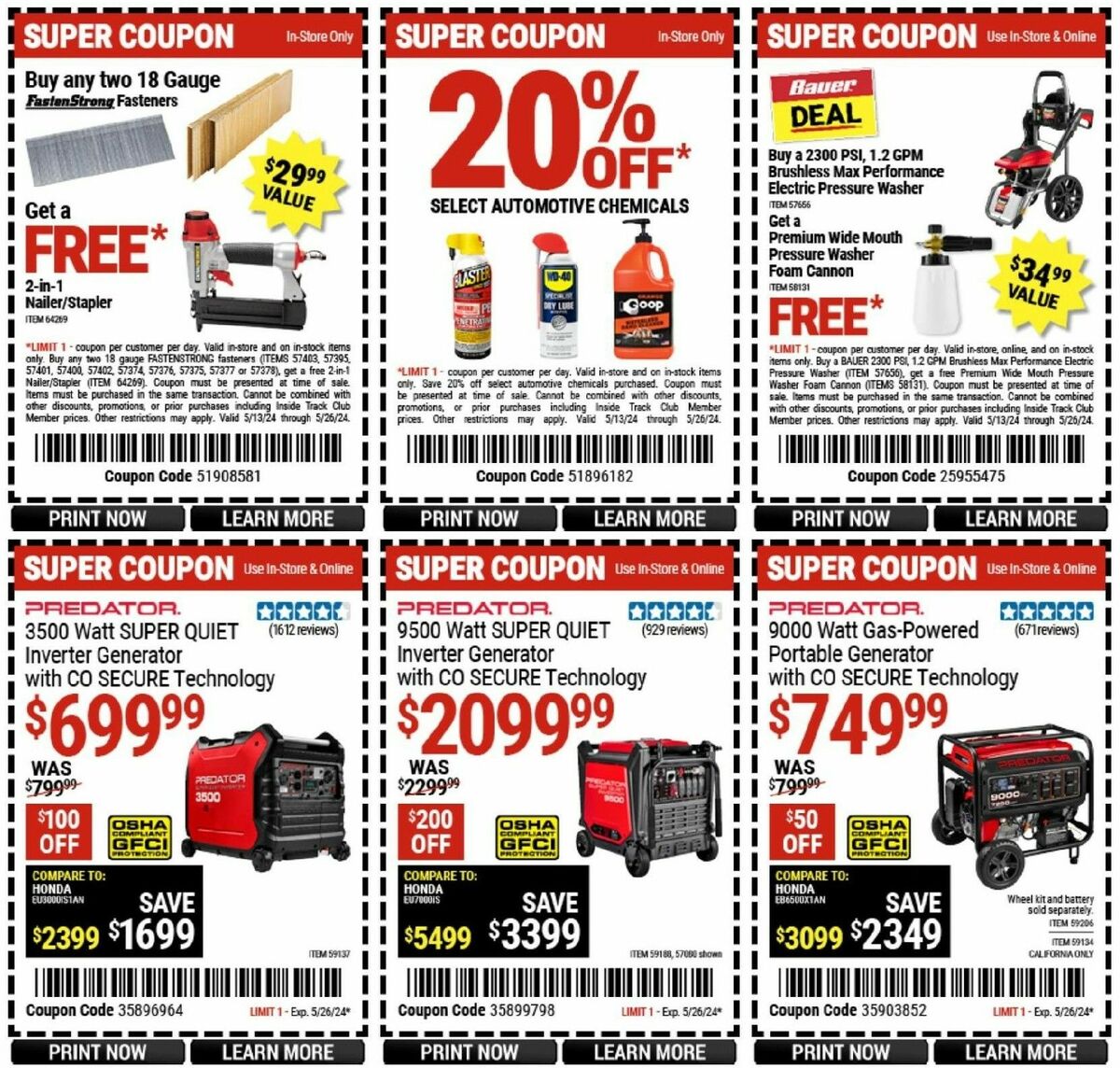 Harbor Freight Tools Weekly Ad from May 13