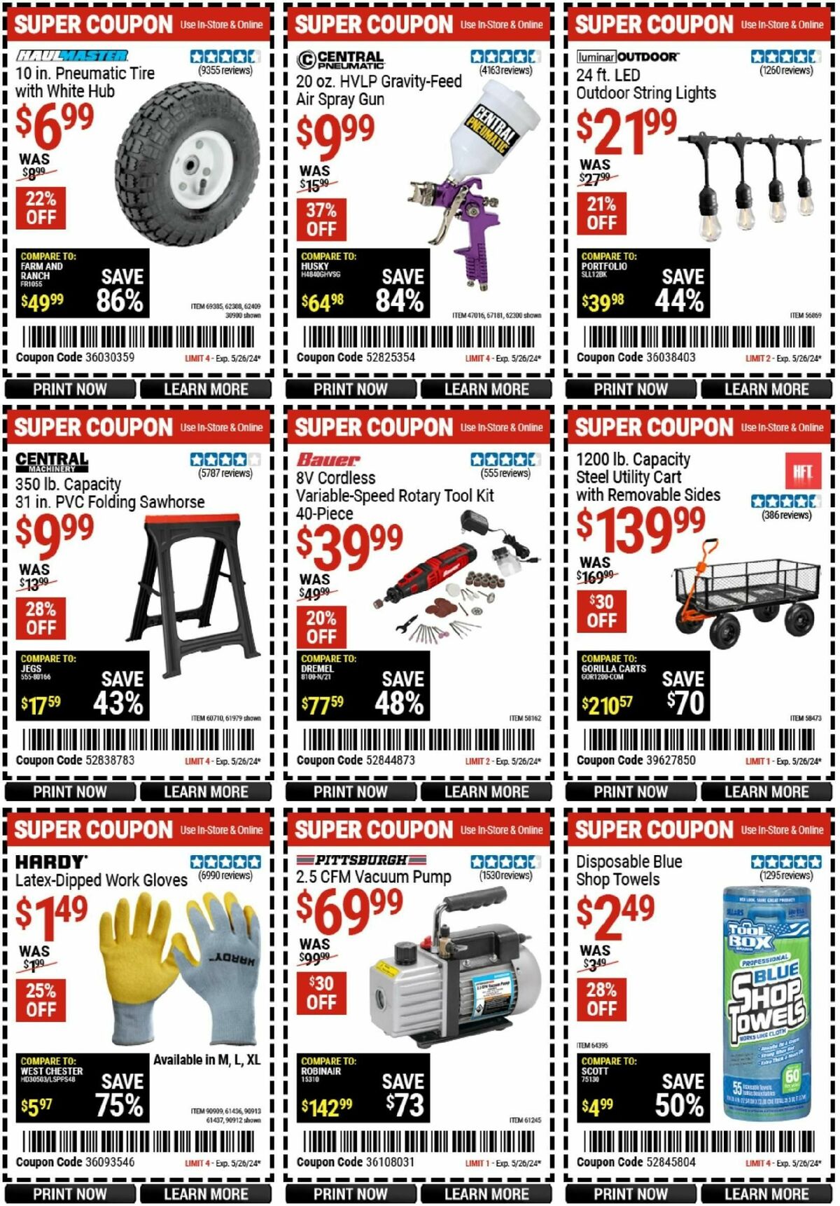 Harbor Freight Tools Weekly Ad from May 13