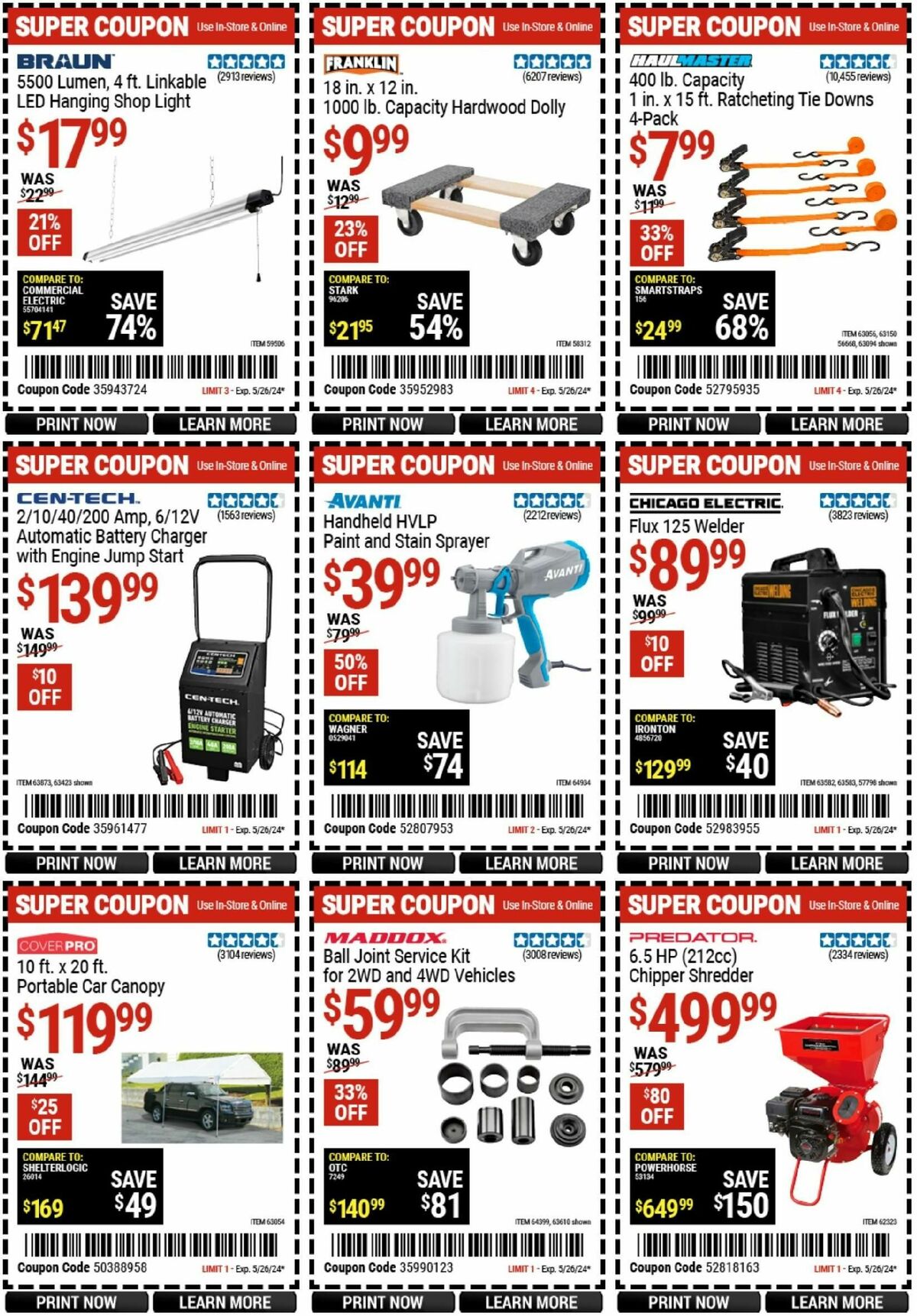 Harbor Freight Tools Weekly Ad from May 27