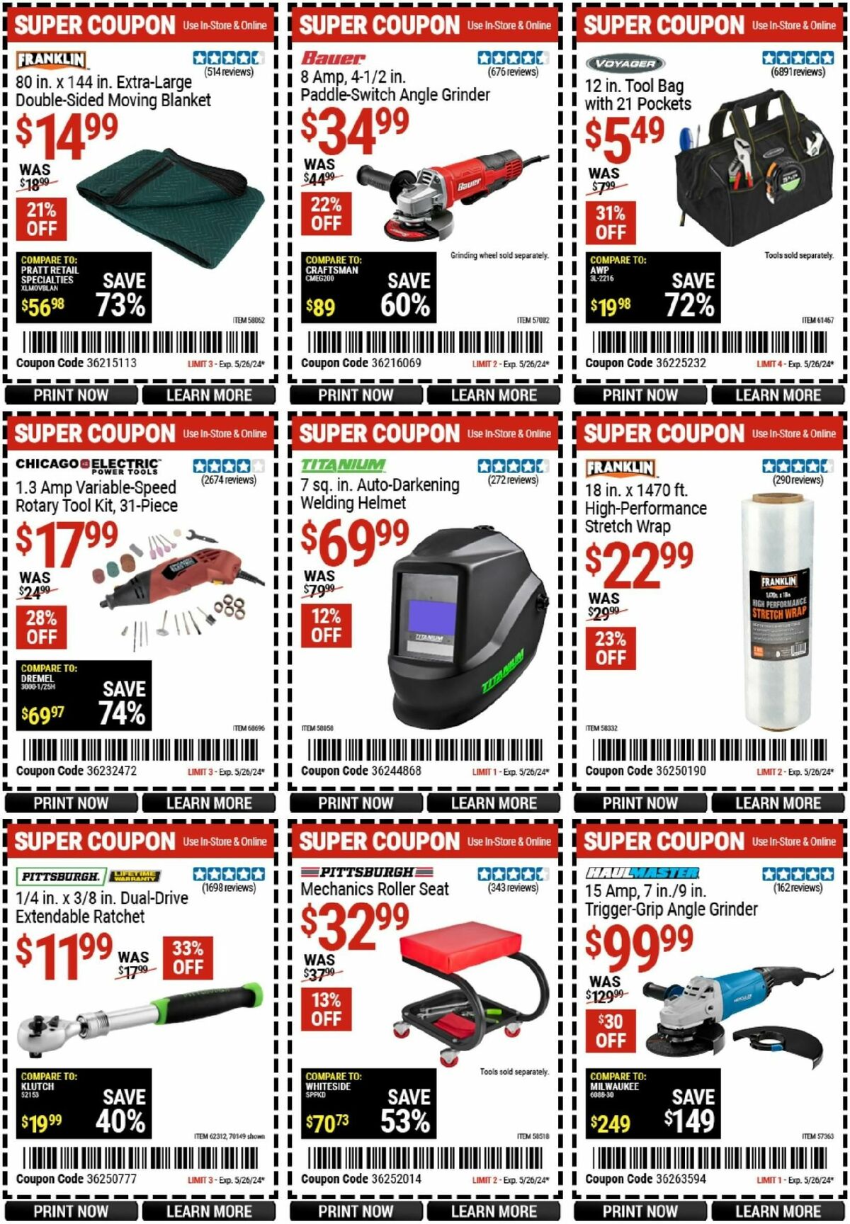 Harbor Freight Tools Weekly Ad from May 27