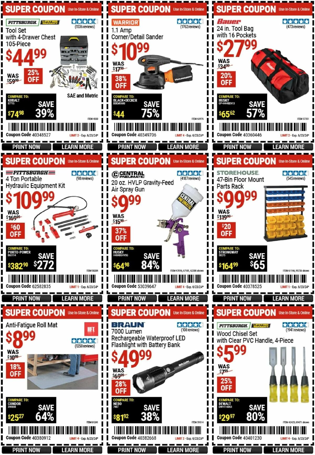 Harbor Freight Tools Weekly Ad from June 10