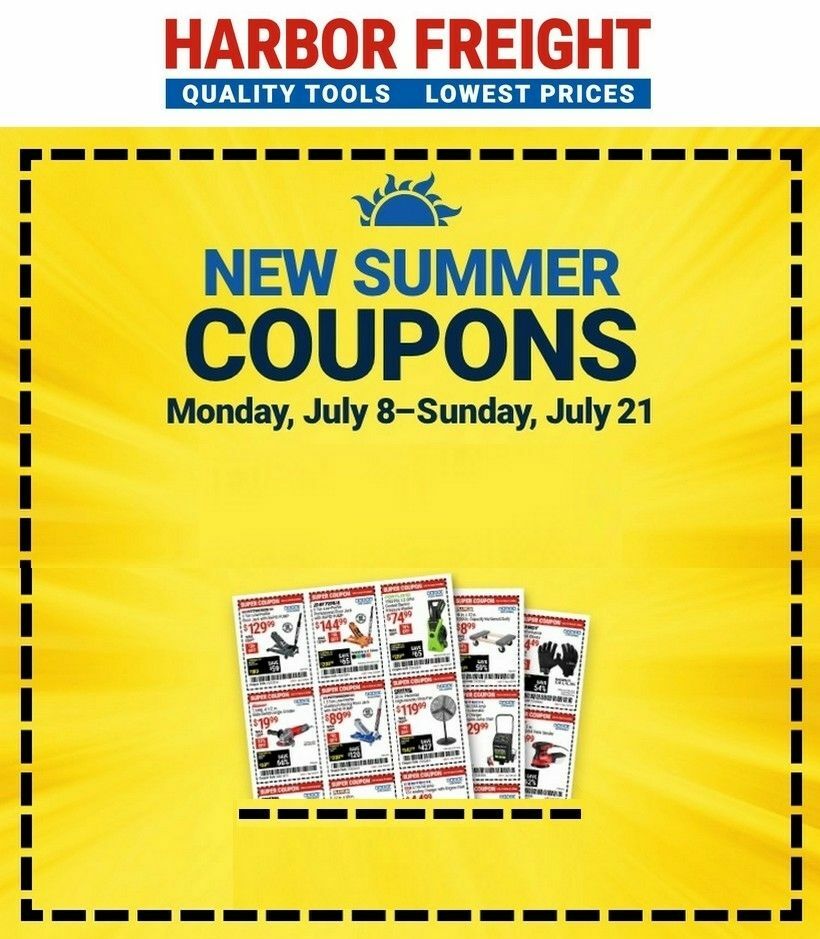 Harbor Freight Tools Weekly Ad from July 8