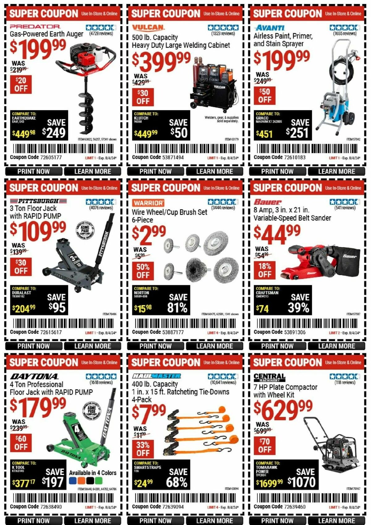 Harbor Freight Tools Weekly Ad from July 26