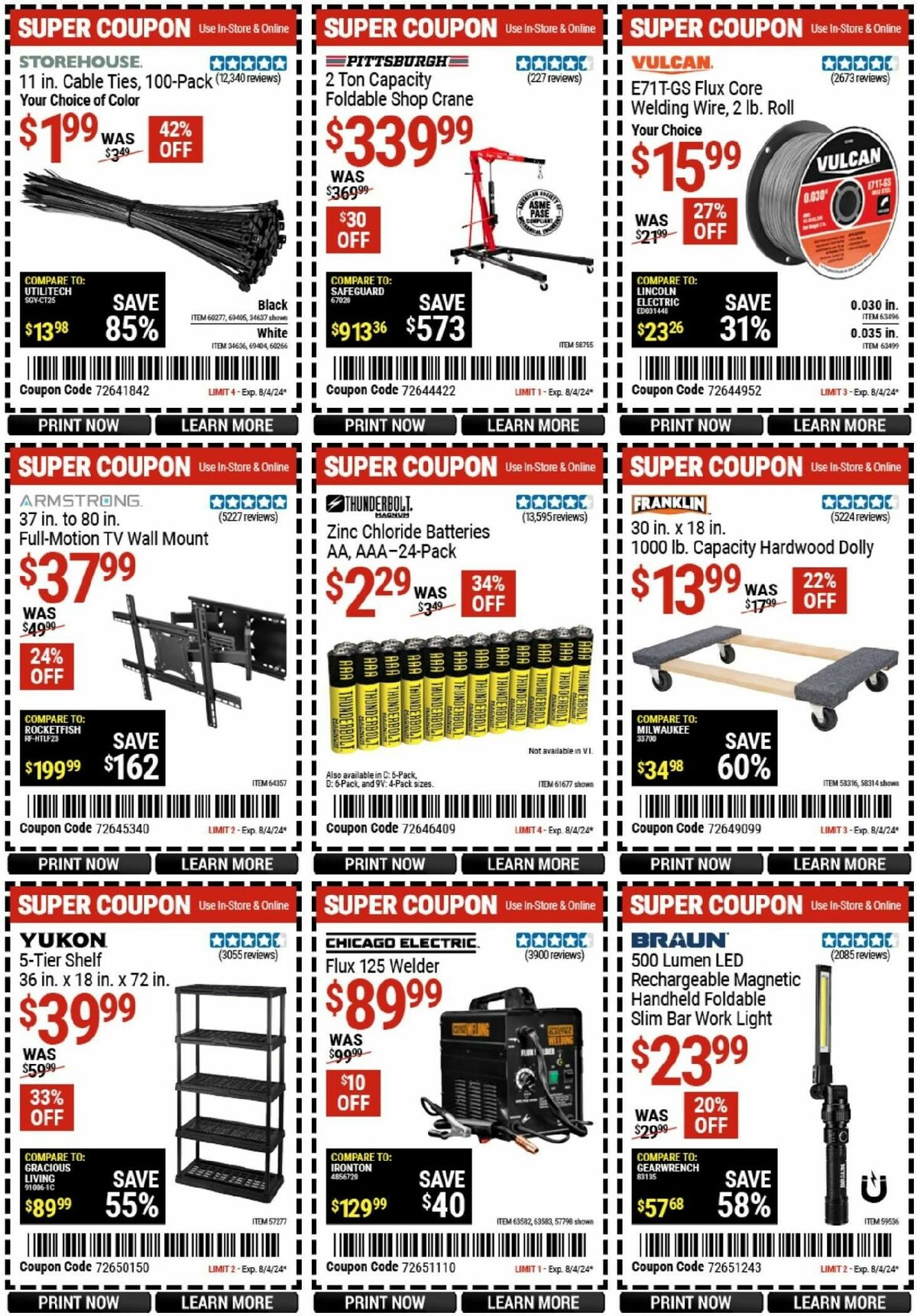 Harbor Freight Tools Weekly Ad from July 26