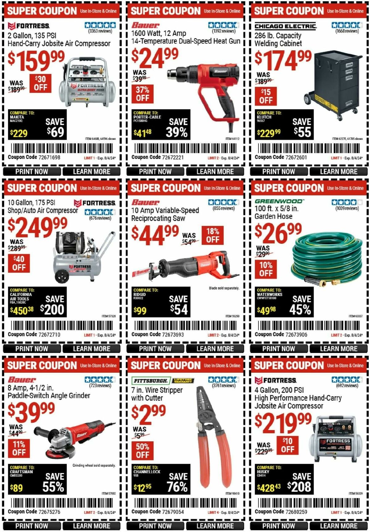 Harbor Freight Tools Weekly Ad from July 26