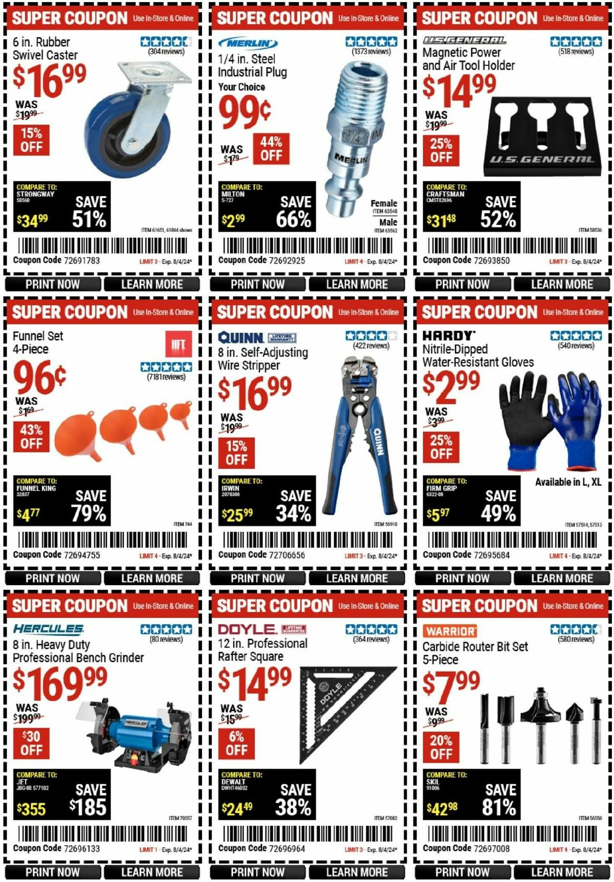 Harbor Freight Tools Weekly Ad from July 26