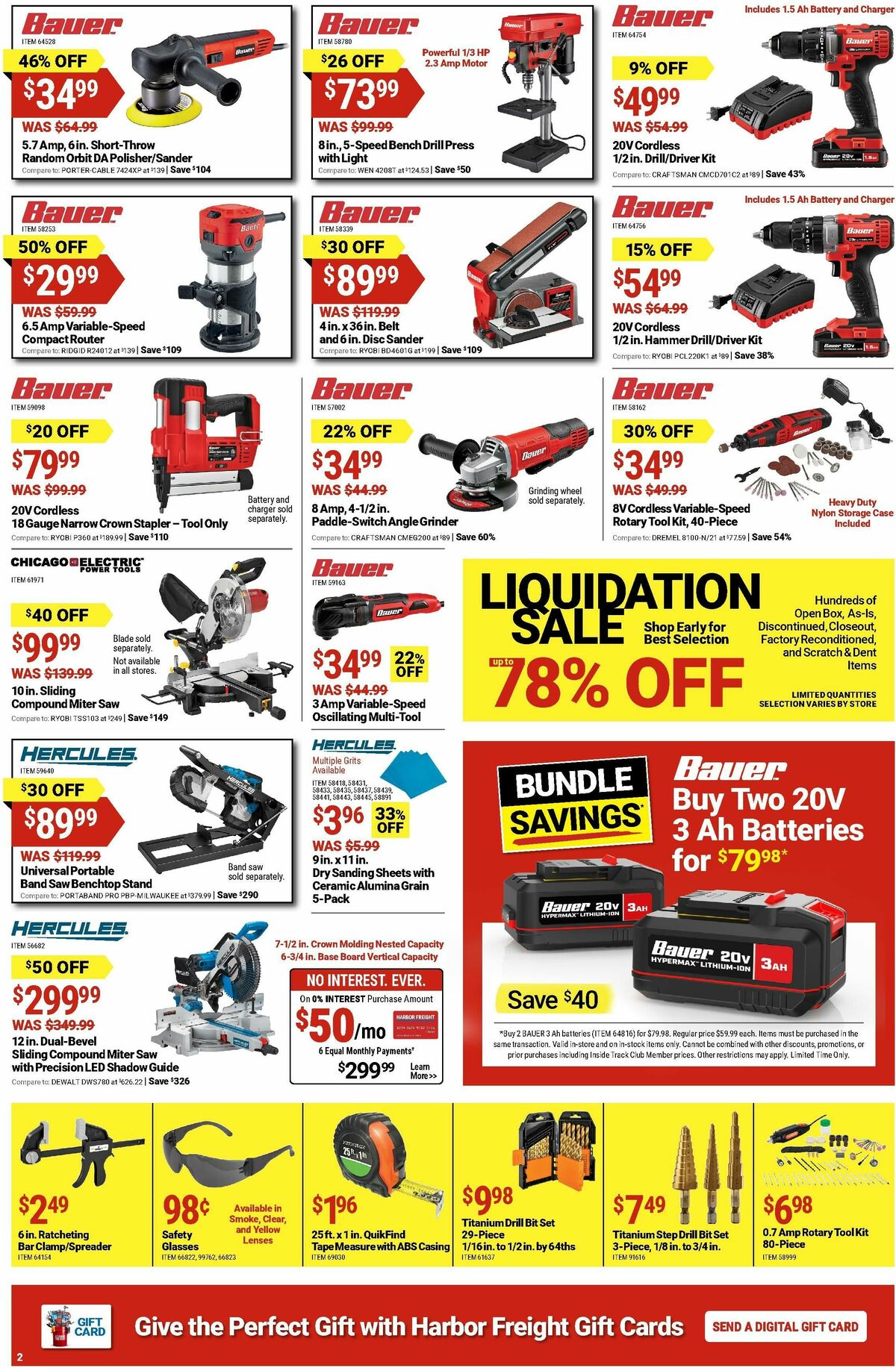 Harbor Freight Tools Weekly Ad from August 12