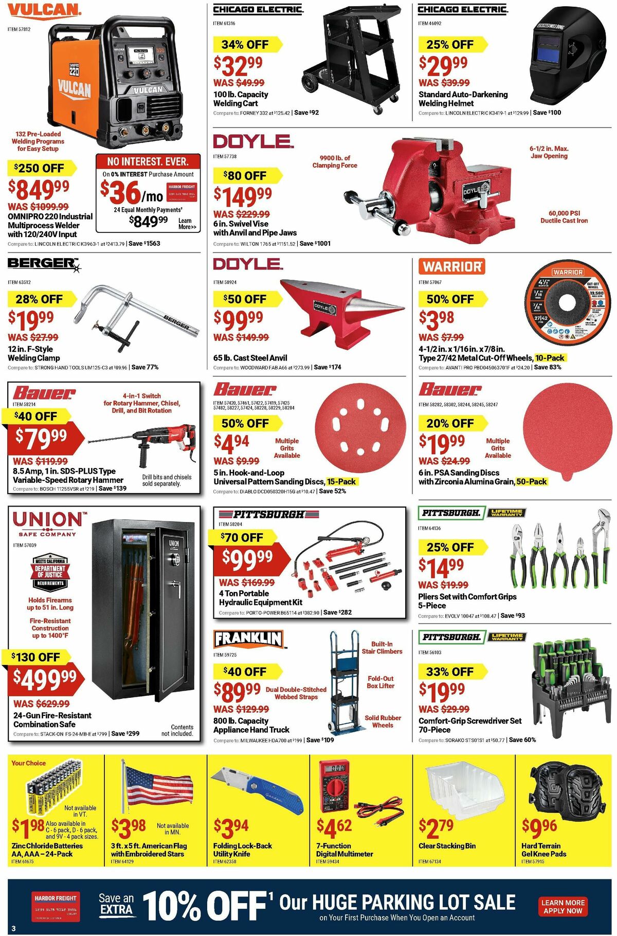 Harbor Freight Tools Weekly Ad from August 12