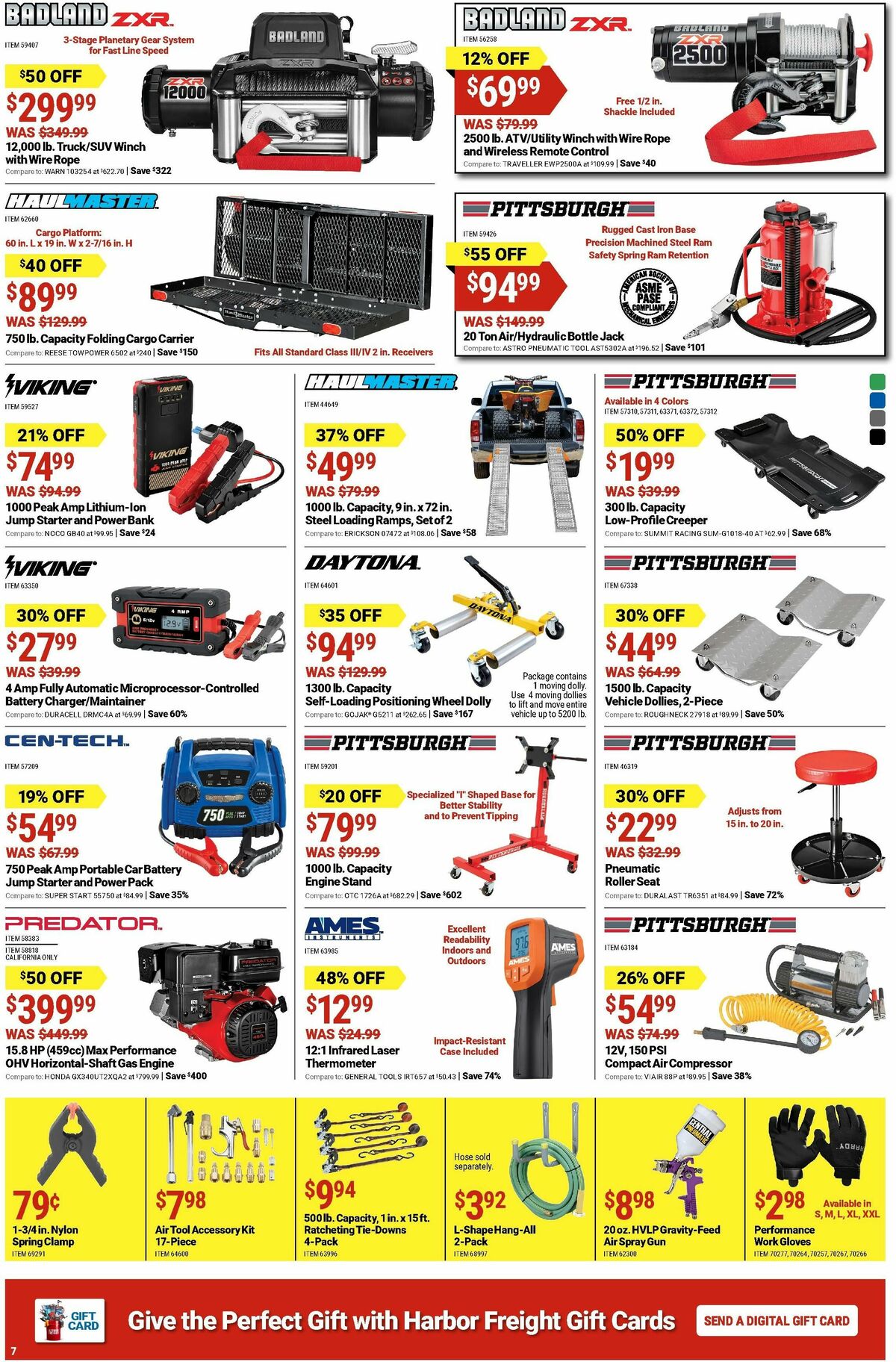 Harbor Freight Tools Weekly Ad from August 12