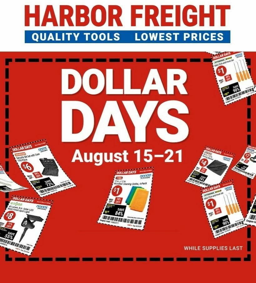 Harbor Freight Tools Weekly Ad from August 15