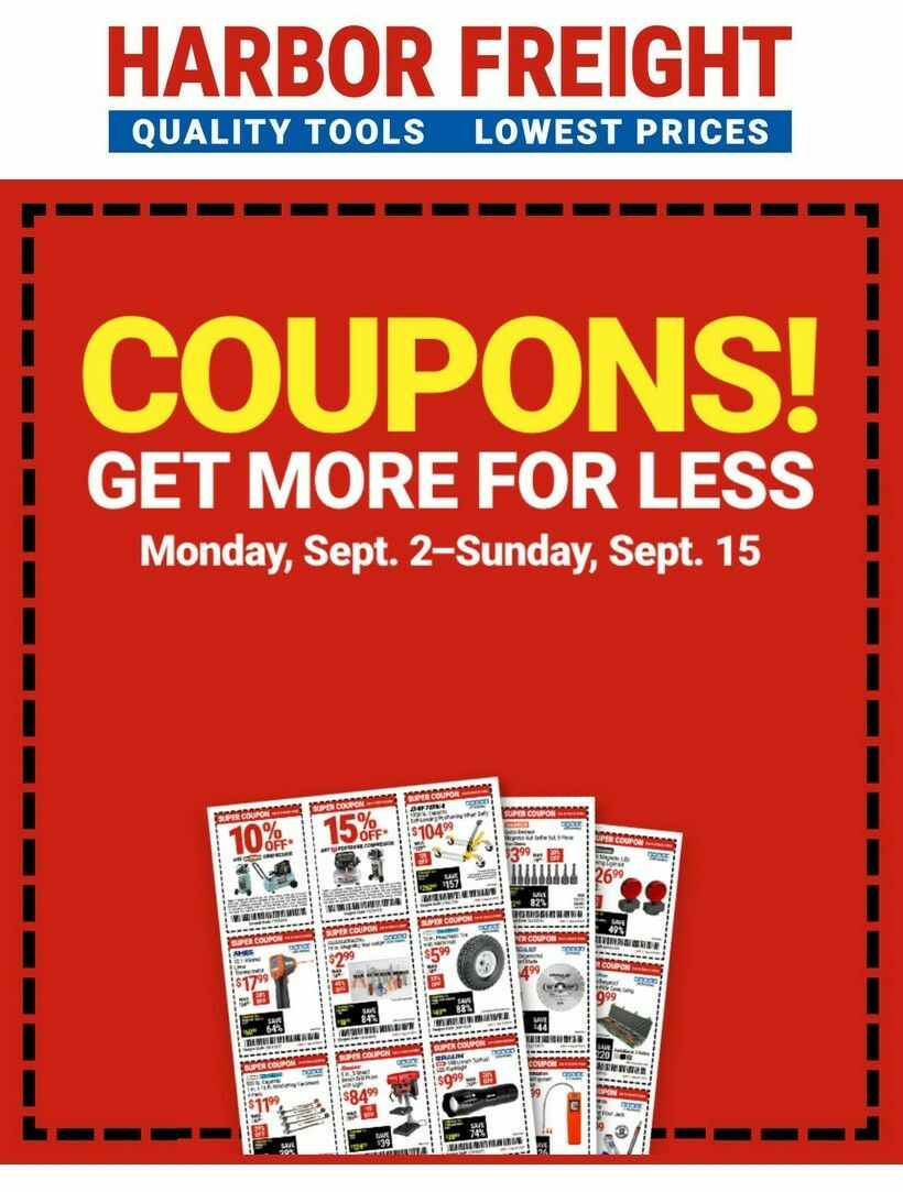 Harbor Freight Tools Weekly Ad from September 2