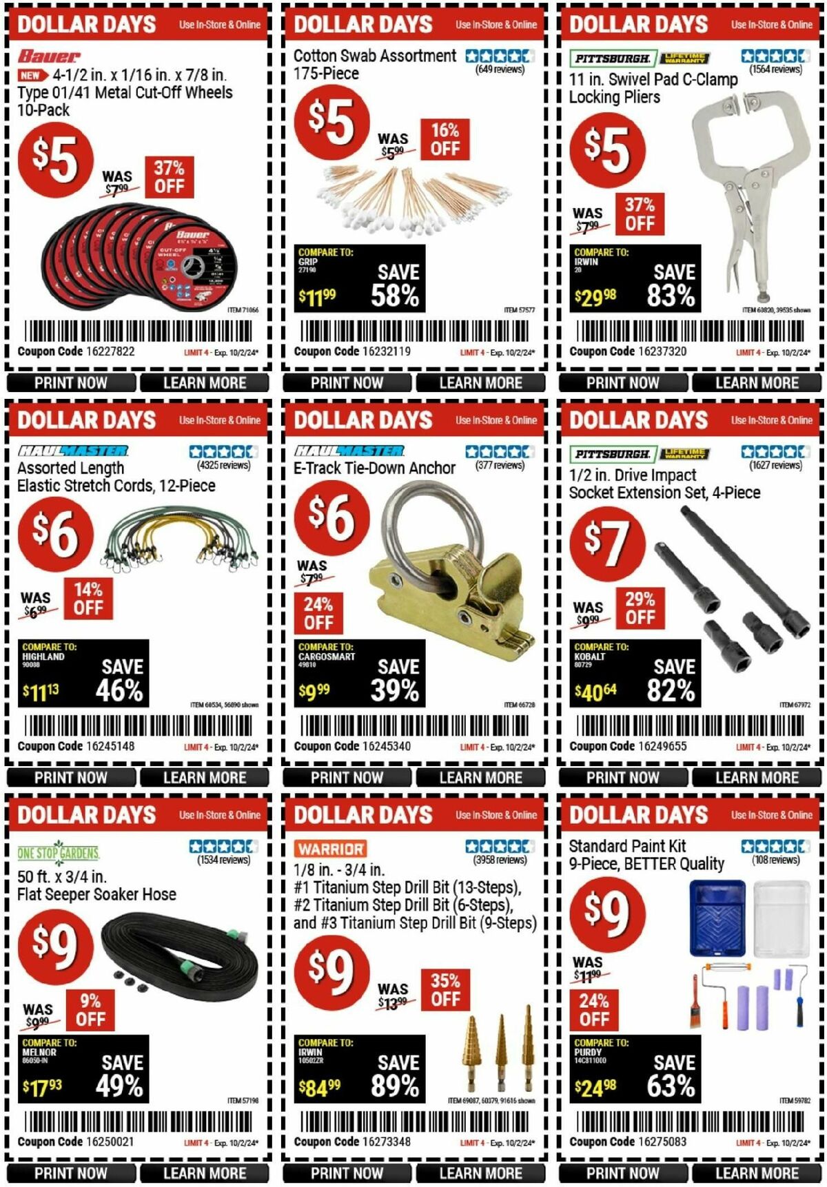 Harbor Freight Tools Weekly Ad from September 28