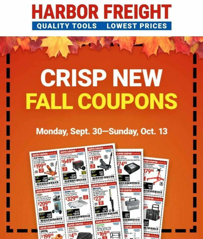 Harbor Freight Tools Weekly Ad from September 30