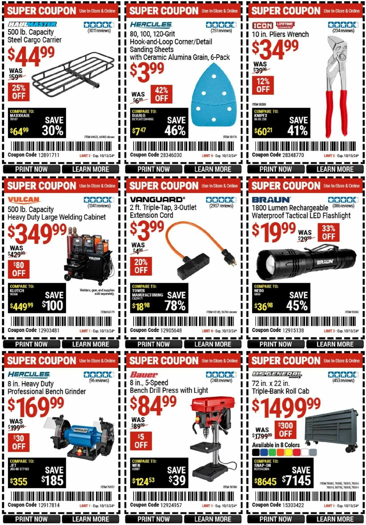 Harbor Freight Tools Weekly Ad from September 30