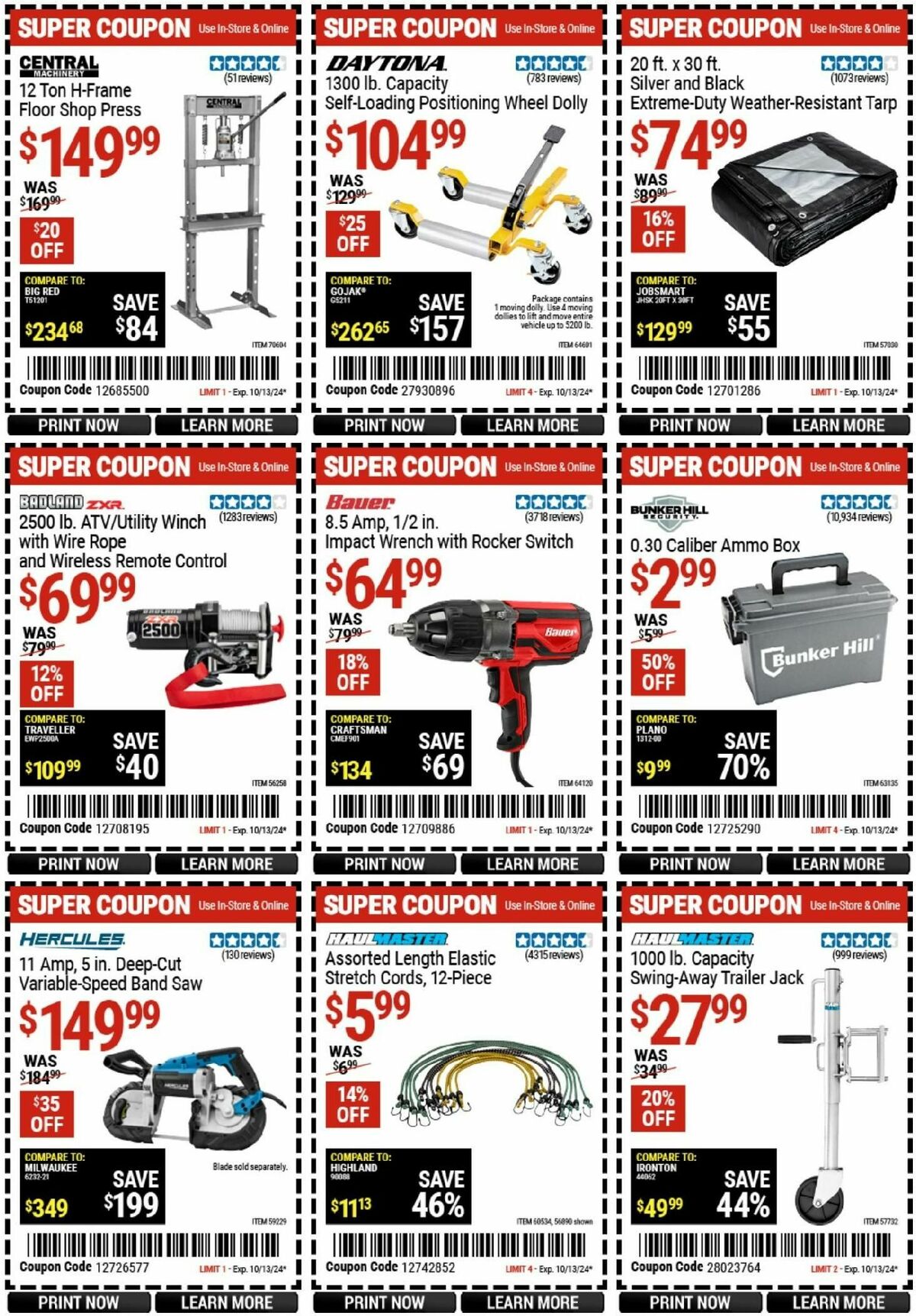 Harbor Freight Tools Weekly Ad from September 30