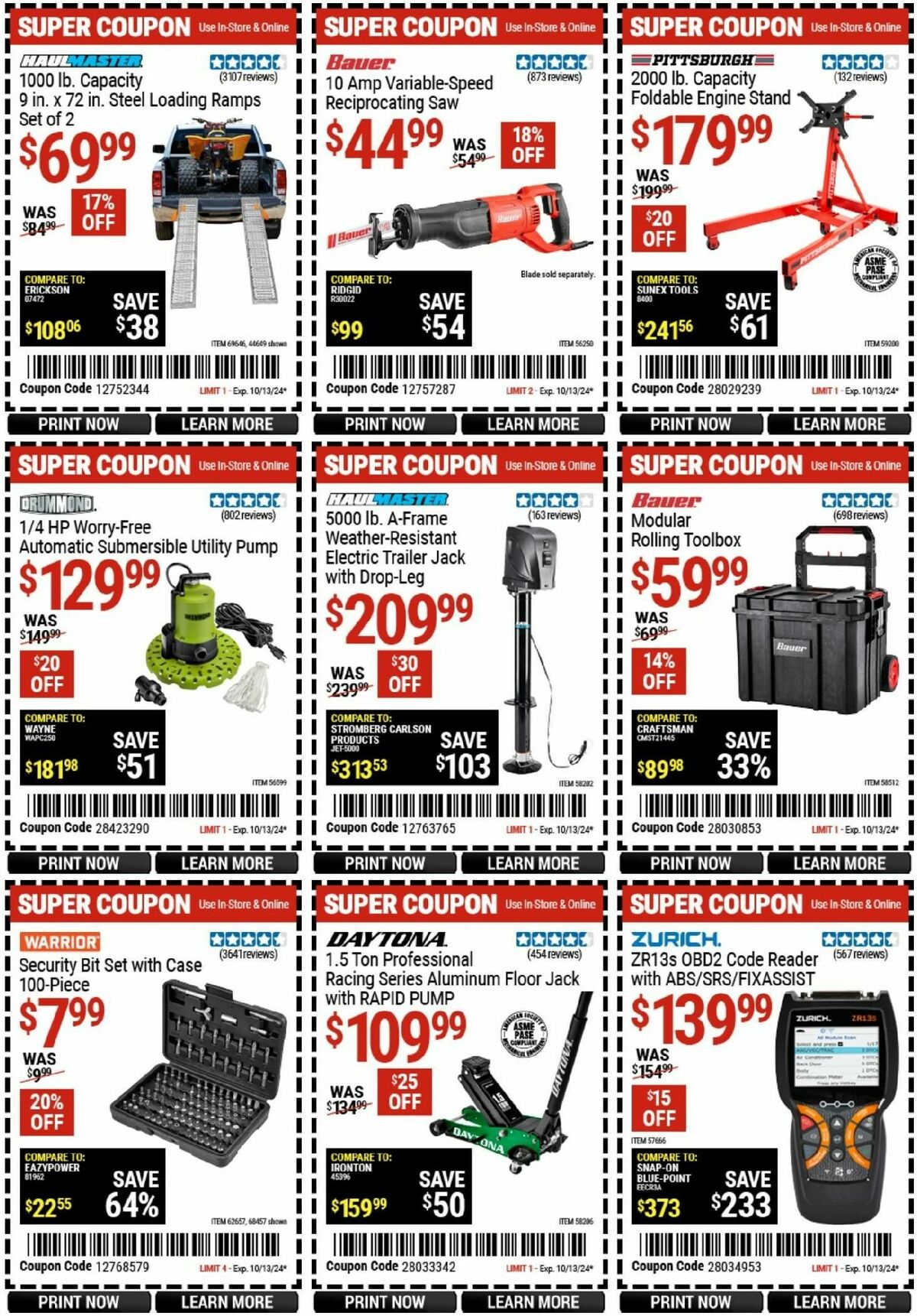 Harbor Freight Tools Weekly Ad from September 30