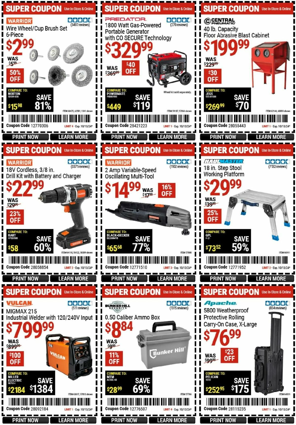 Harbor Freight Tools Weekly Ad from September 30